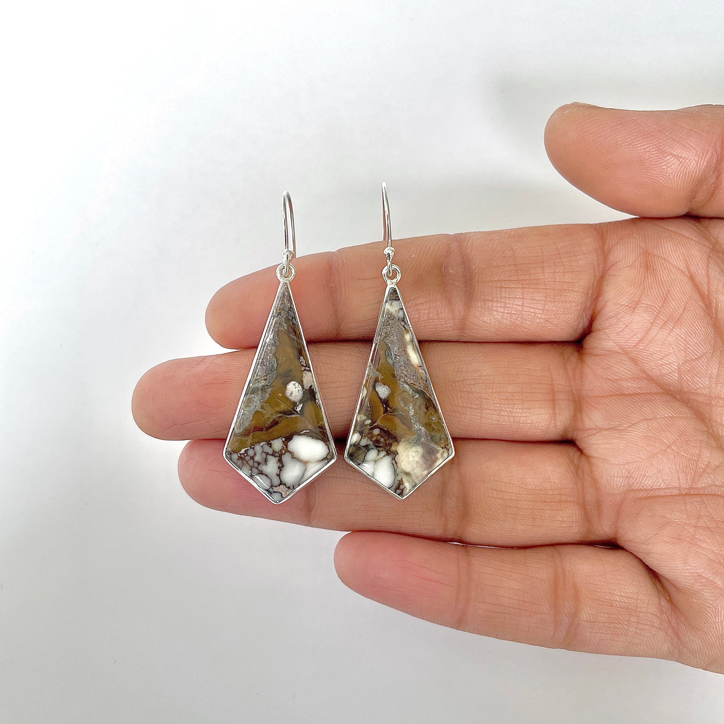 Wild Horse Jasper Earring-(WOJ-3-4)