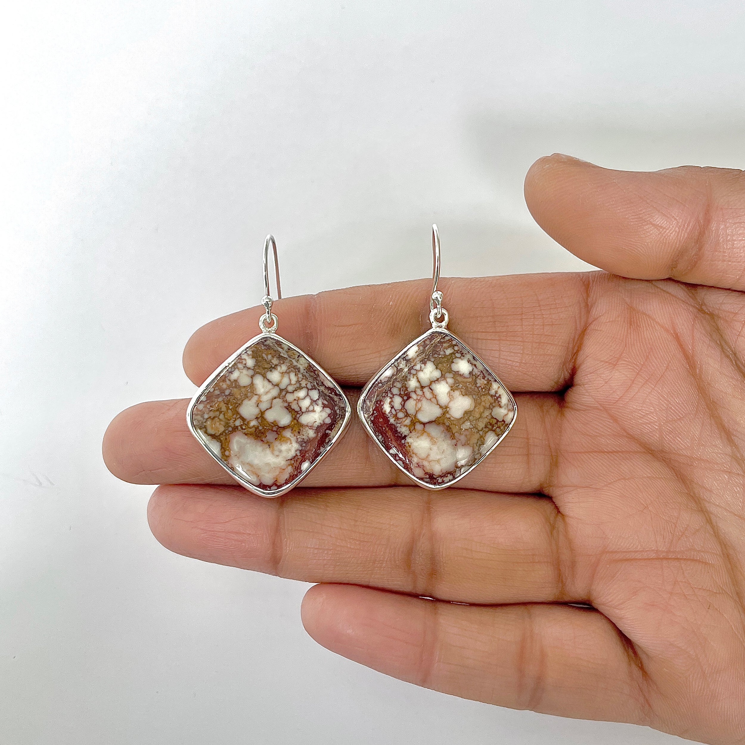 Wild Horse Jasper Earring-(WOJ-3-9)