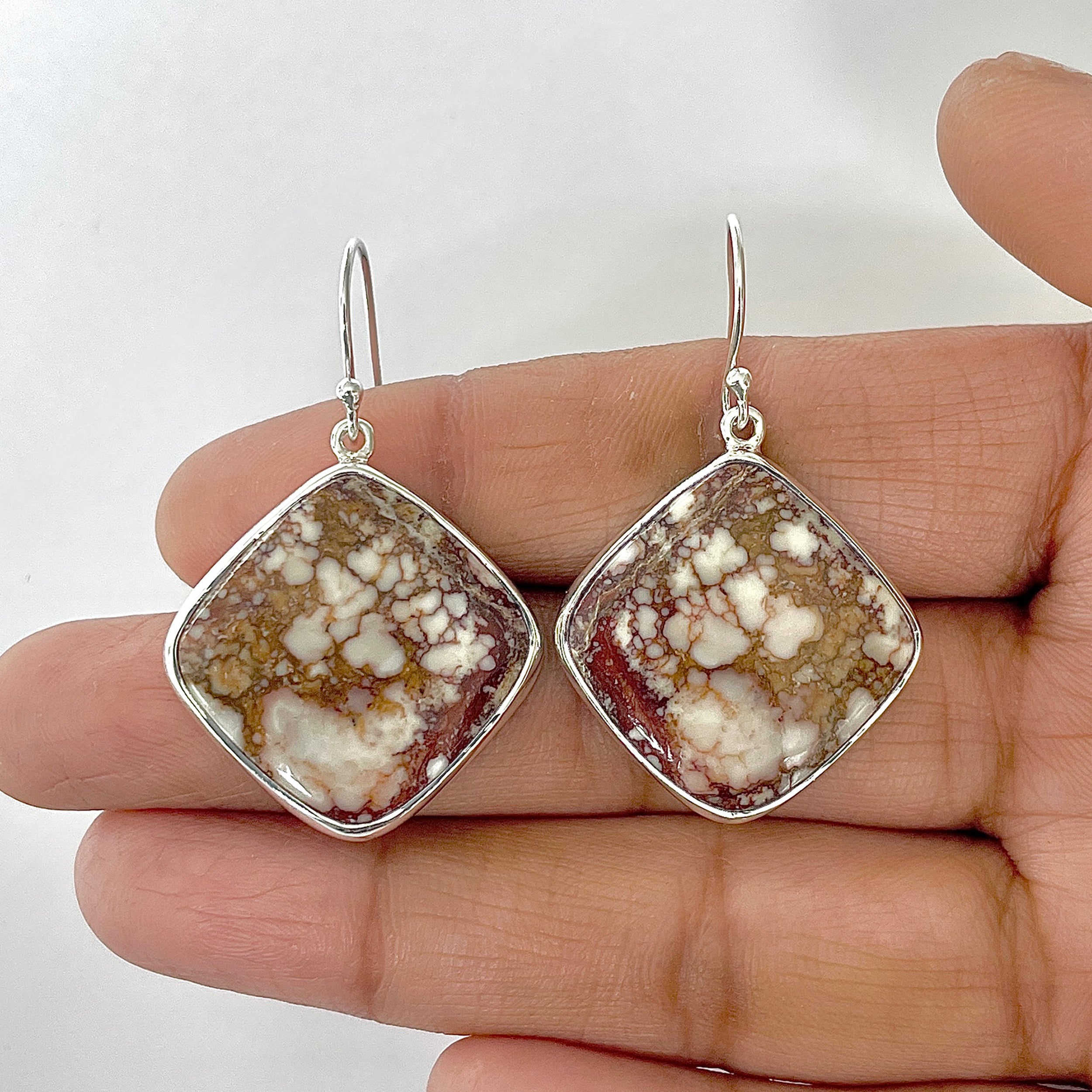 Wild Horse Jasper Earring-(WOJ-3-9)
