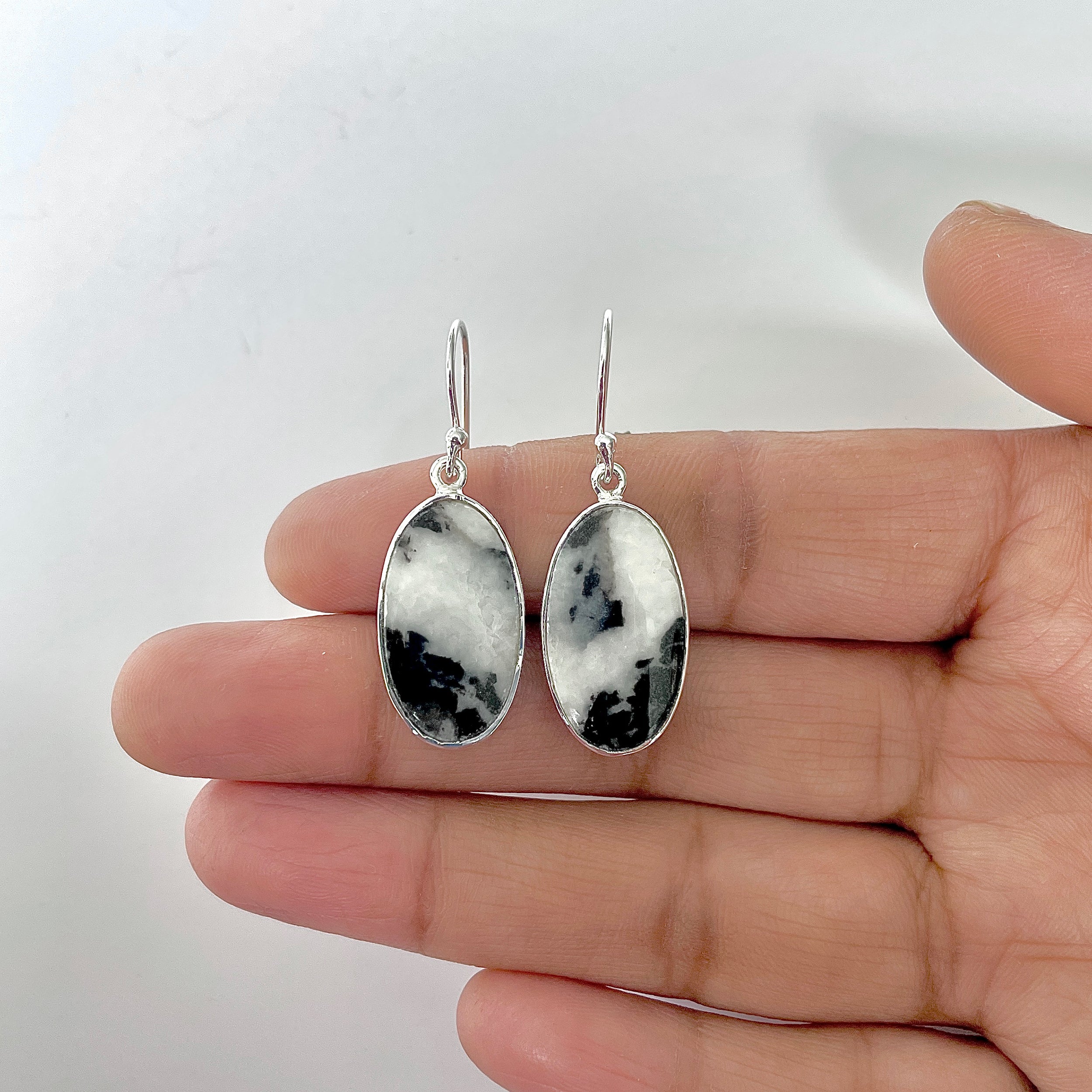 Zebra Skin Jasper Earring-(ZSJ-3-10)