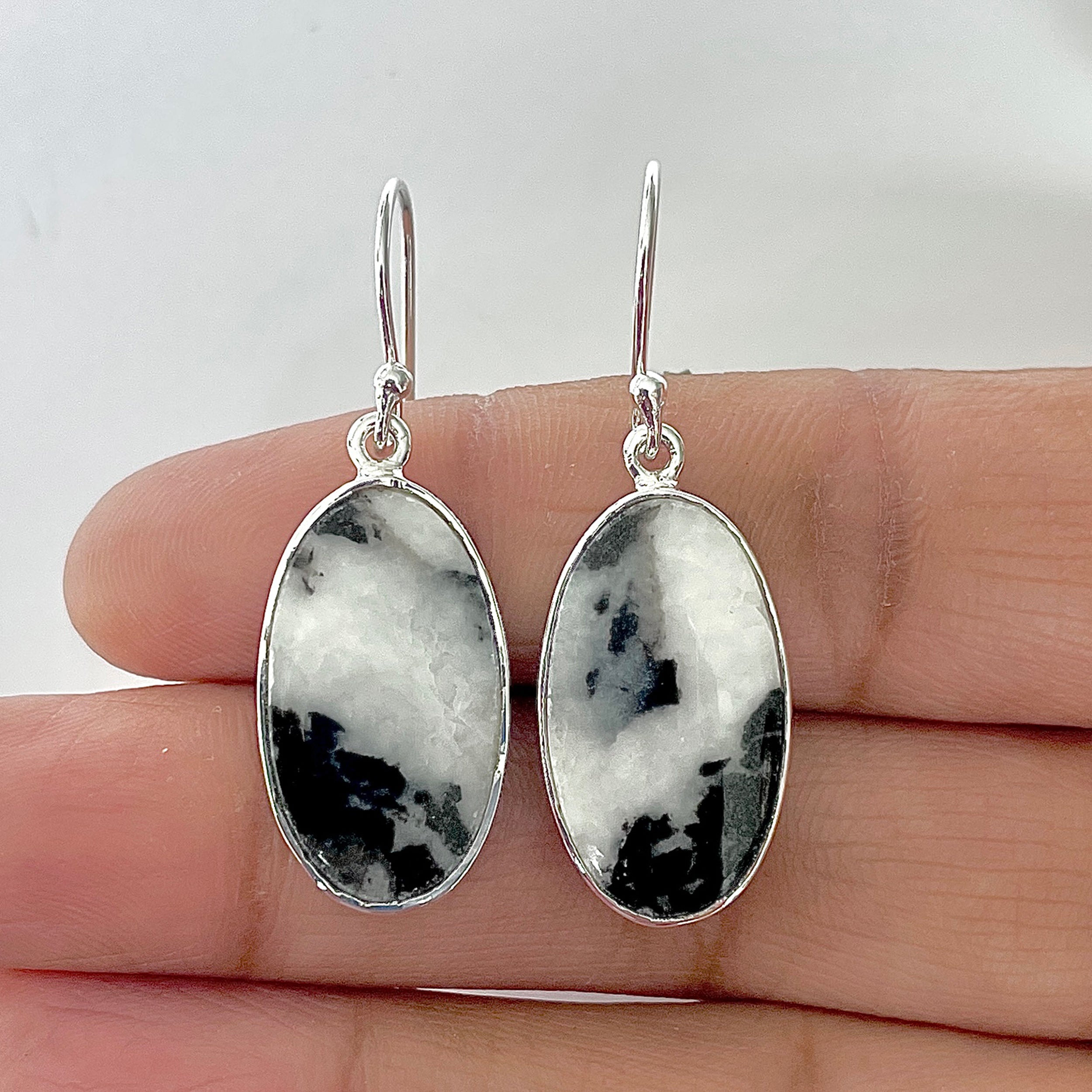 Zebra Skin Jasper Earring-(ZSJ-3-10)