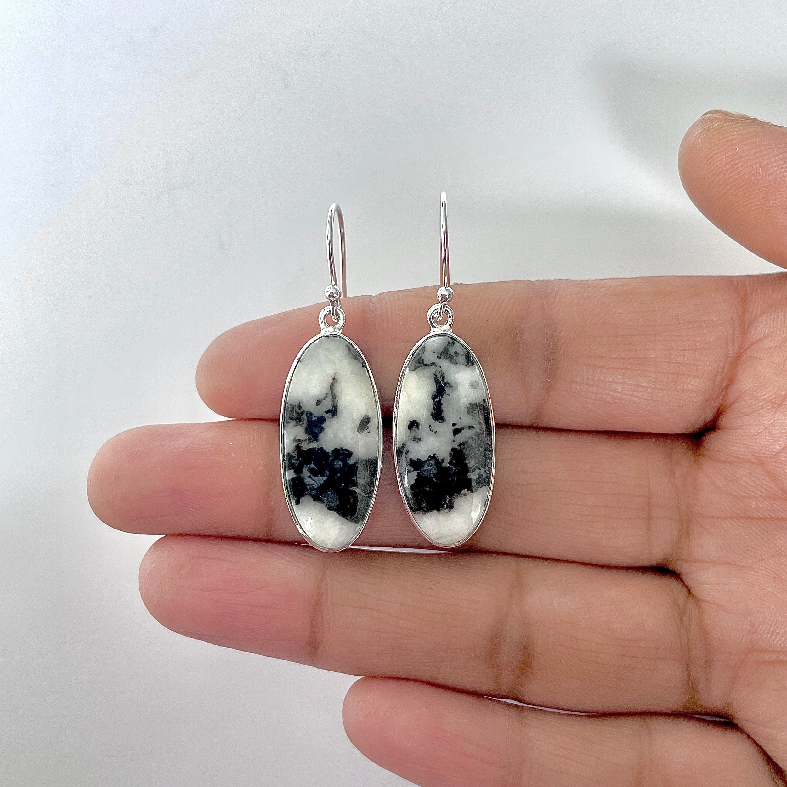 Zebra Skin Jasper Earring-(ZSJ-3-11)