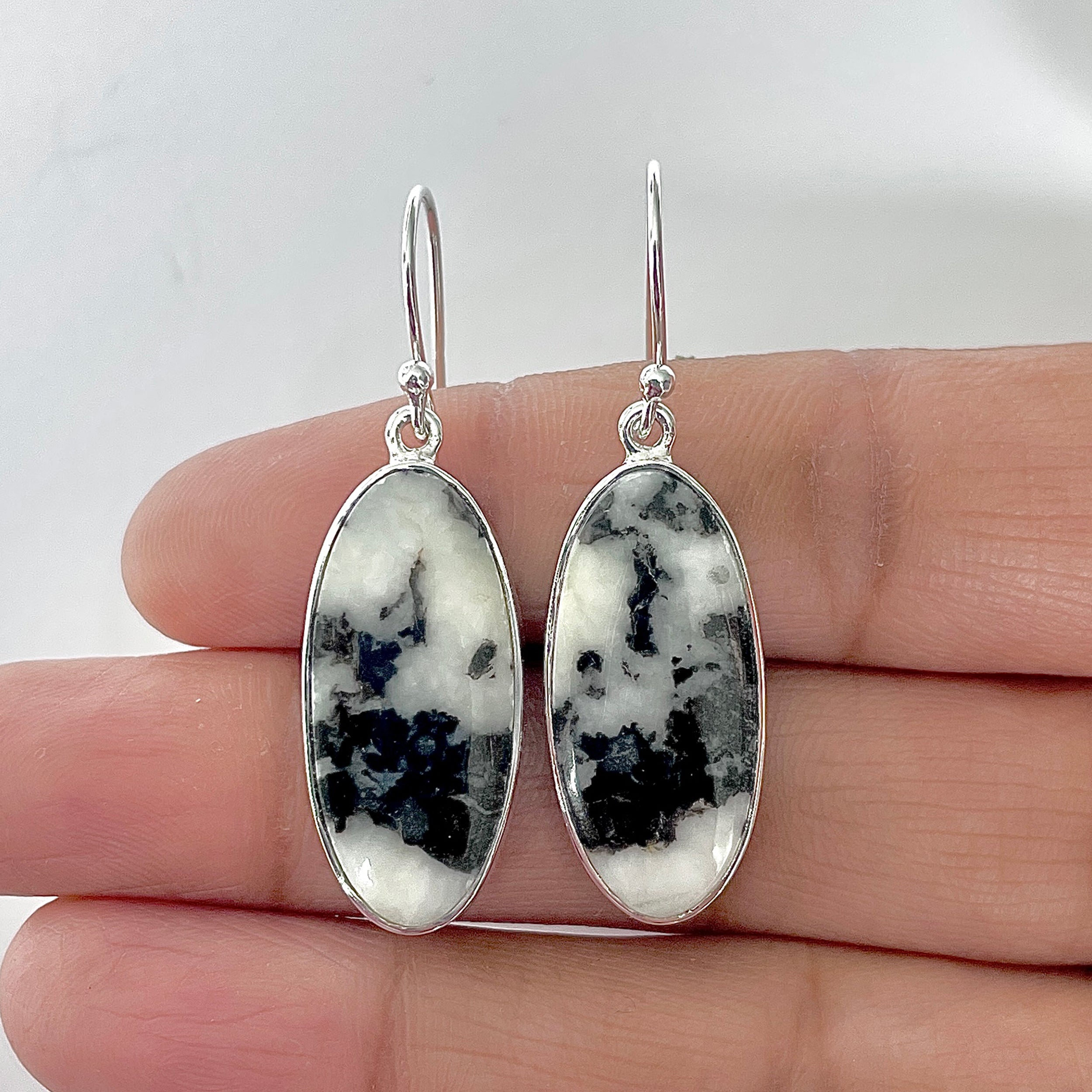 Zebra Skin Jasper Earring-(ZSJ-3-11)