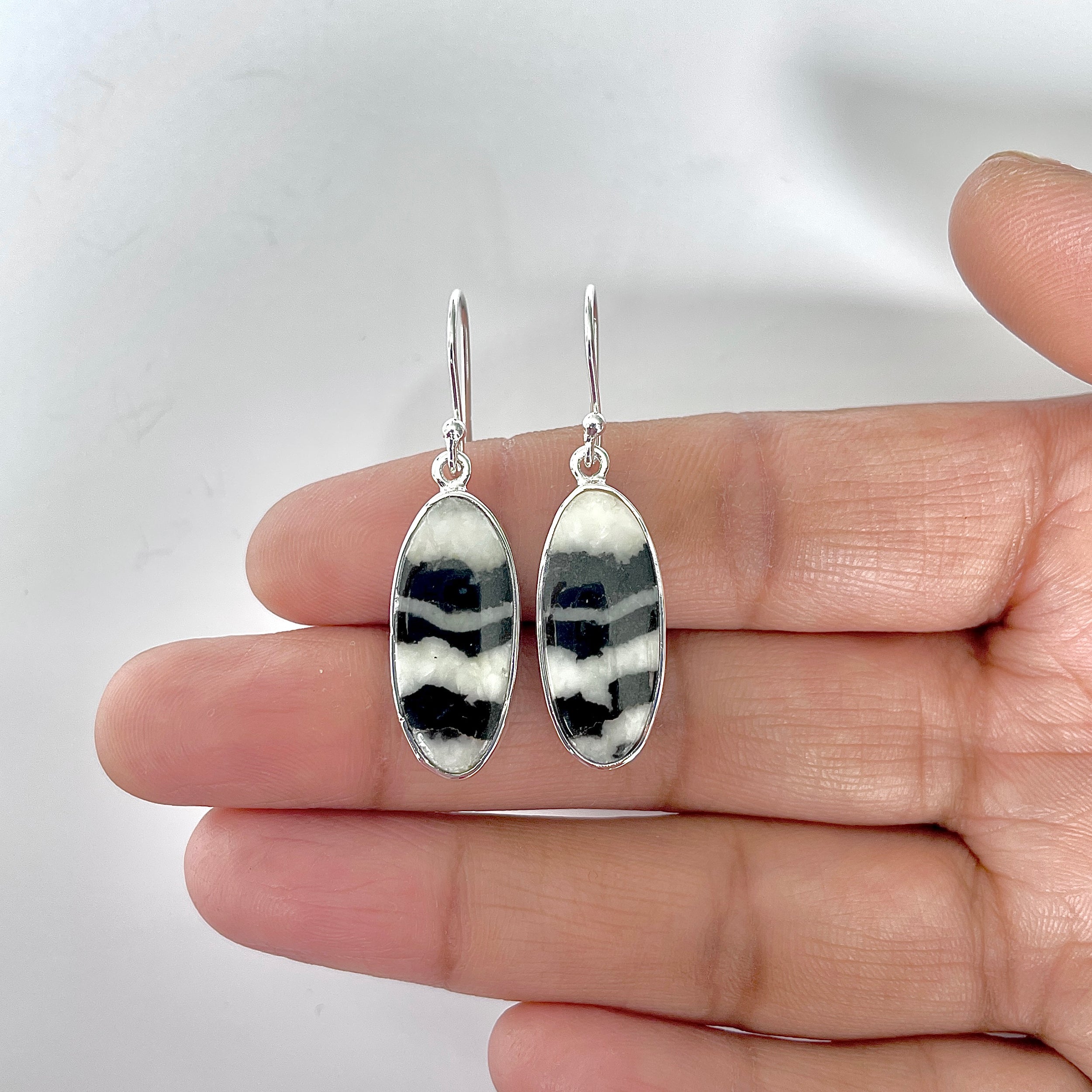 Zebra Skin Jasper Earring-(ZSJ-3-13)