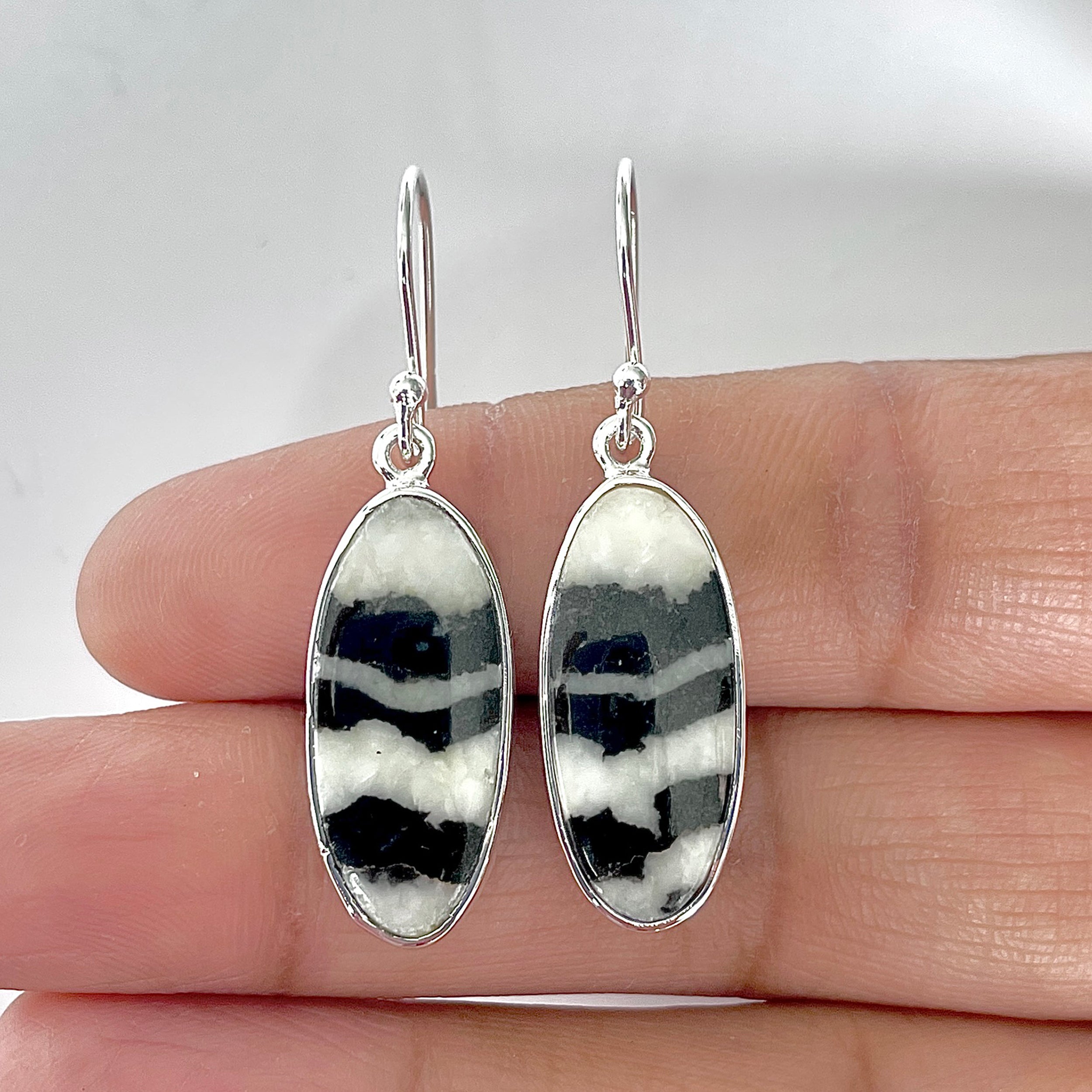 Zebra Skin Jasper Earring-(ZSJ-3-13)