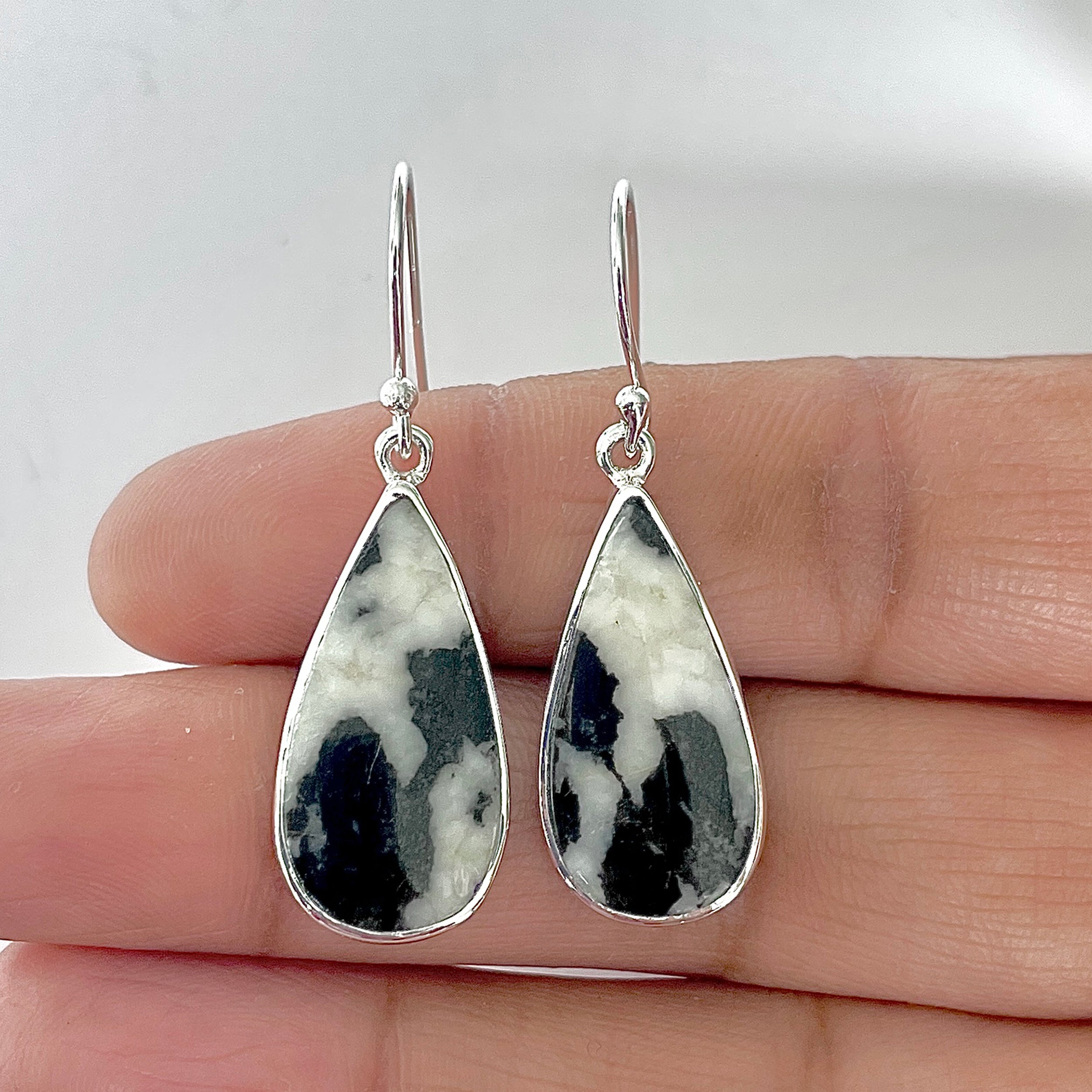 Zebra Skin Jasper Earring-(ZSJ-3-14)