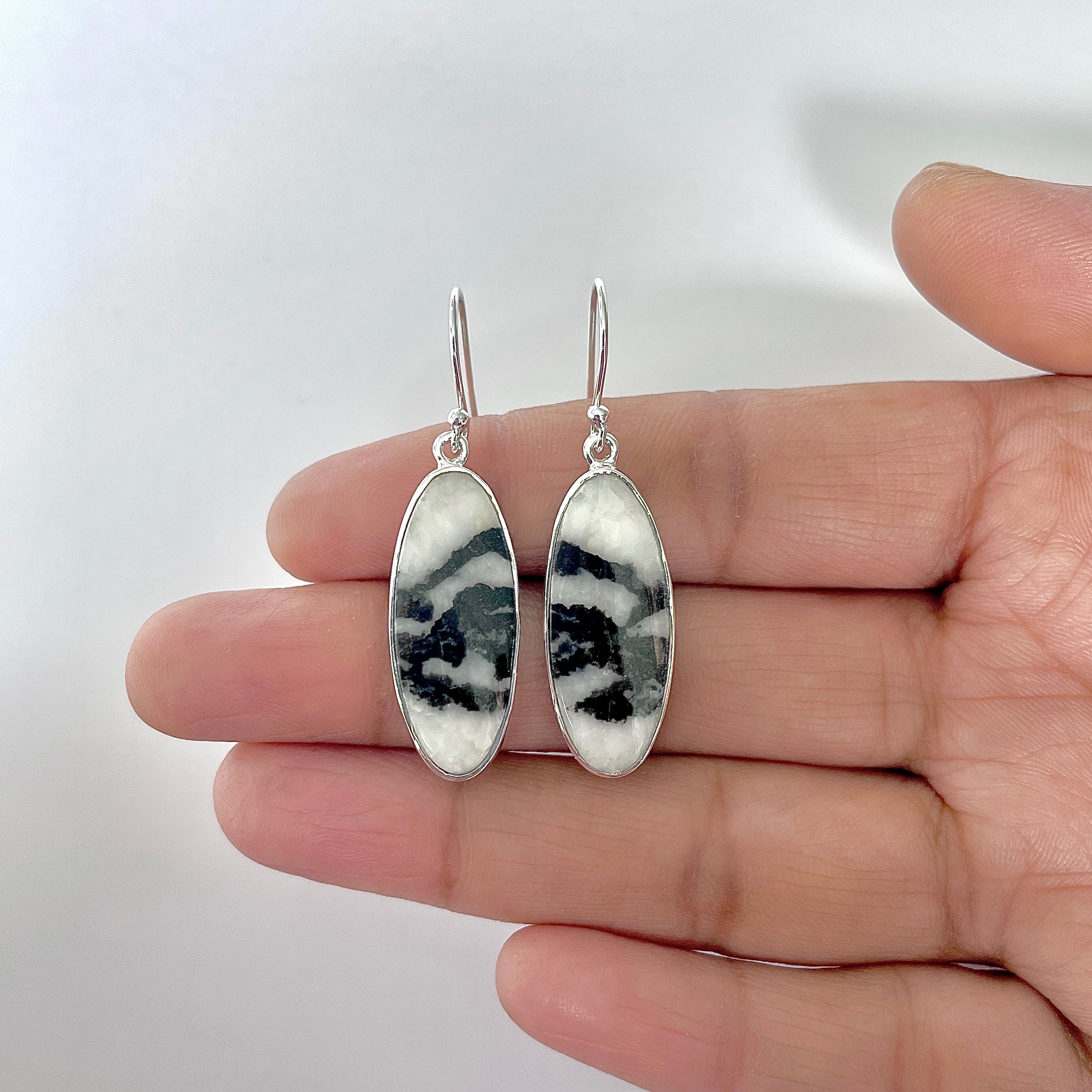 Zebra Skin Jasper Earring-(ZSJ-3-16)