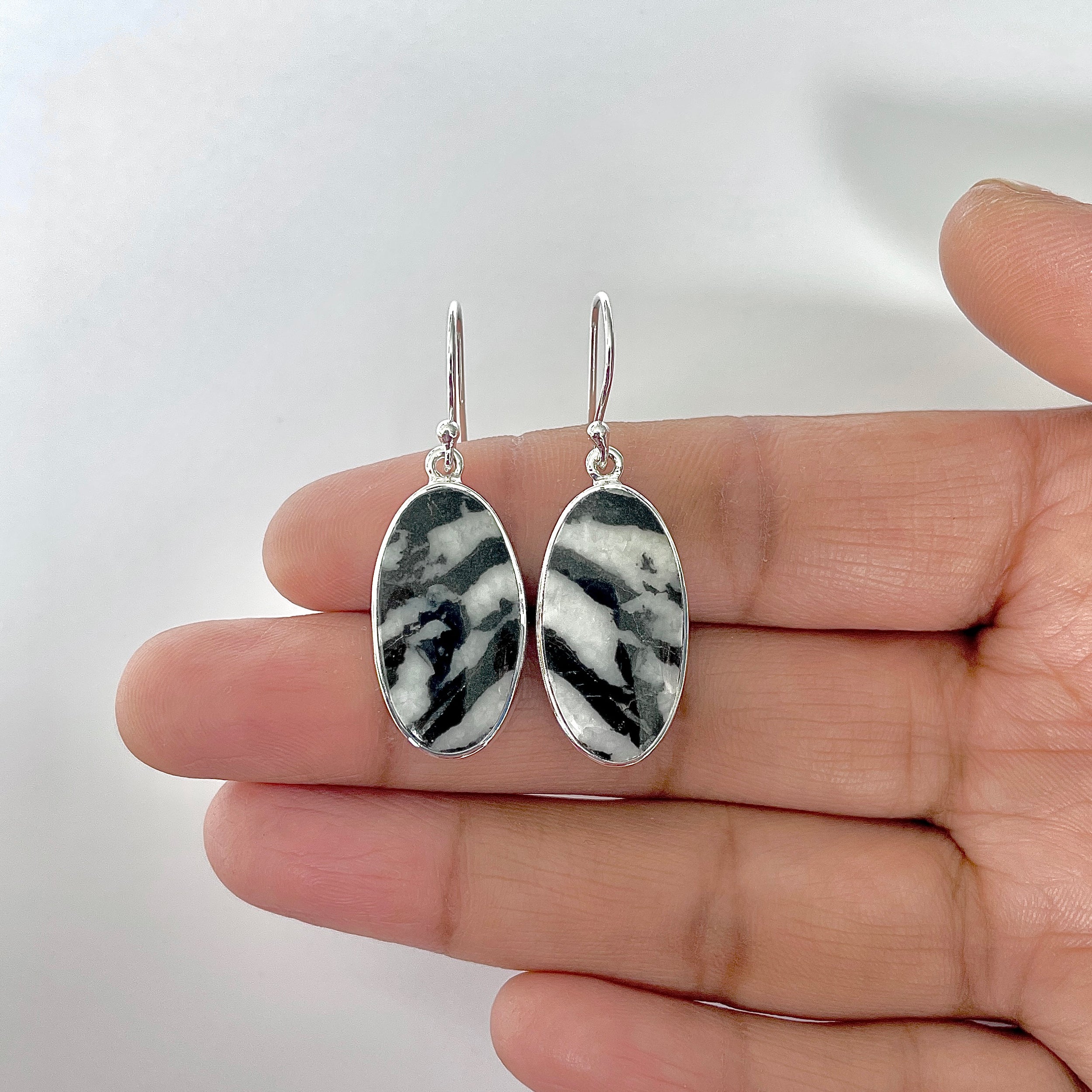 Zebra Skin Jasper Earring-(ZSJ-3-17)