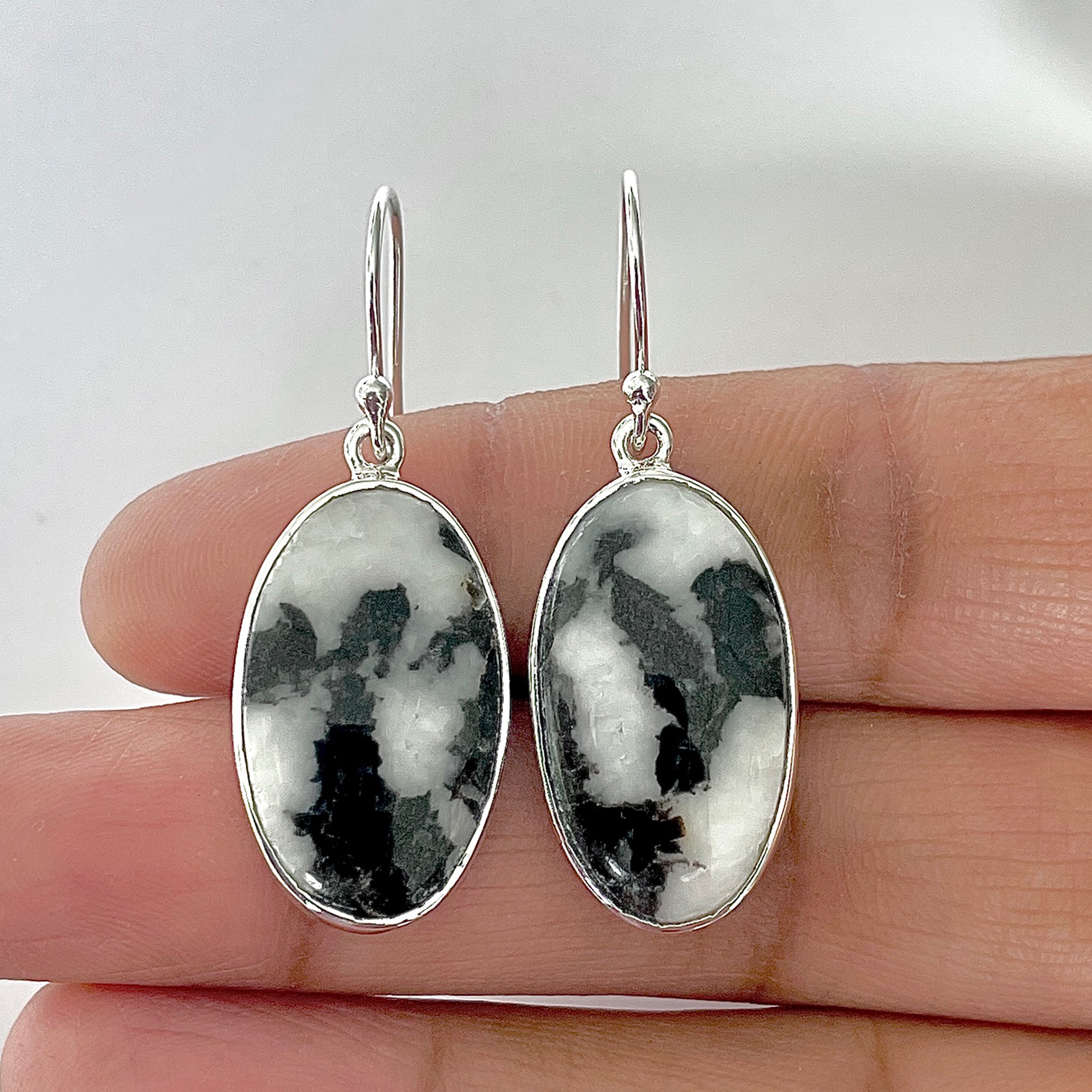 Zebra Skin Jasper Earring-(ZSJ-3-18)