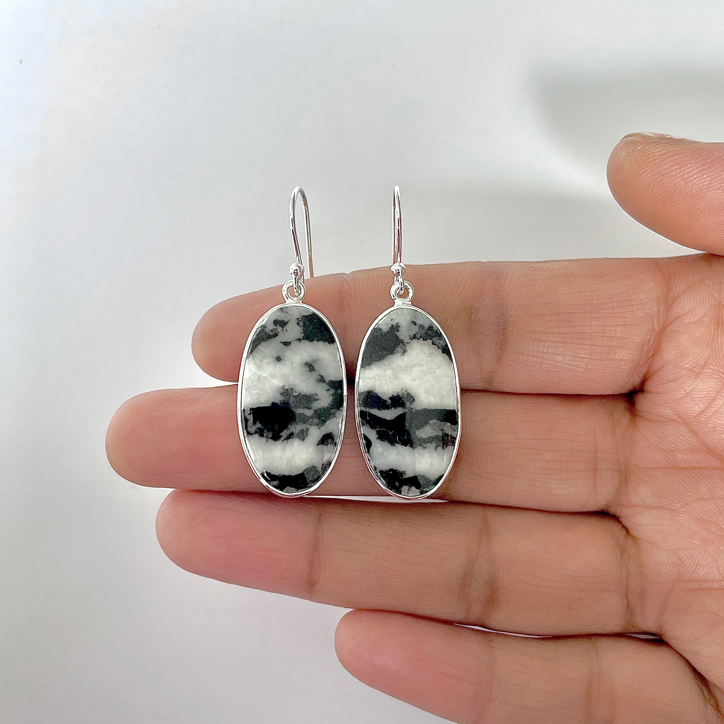 Zebra Skin Jasper Earring-(ZSJ-3-19)