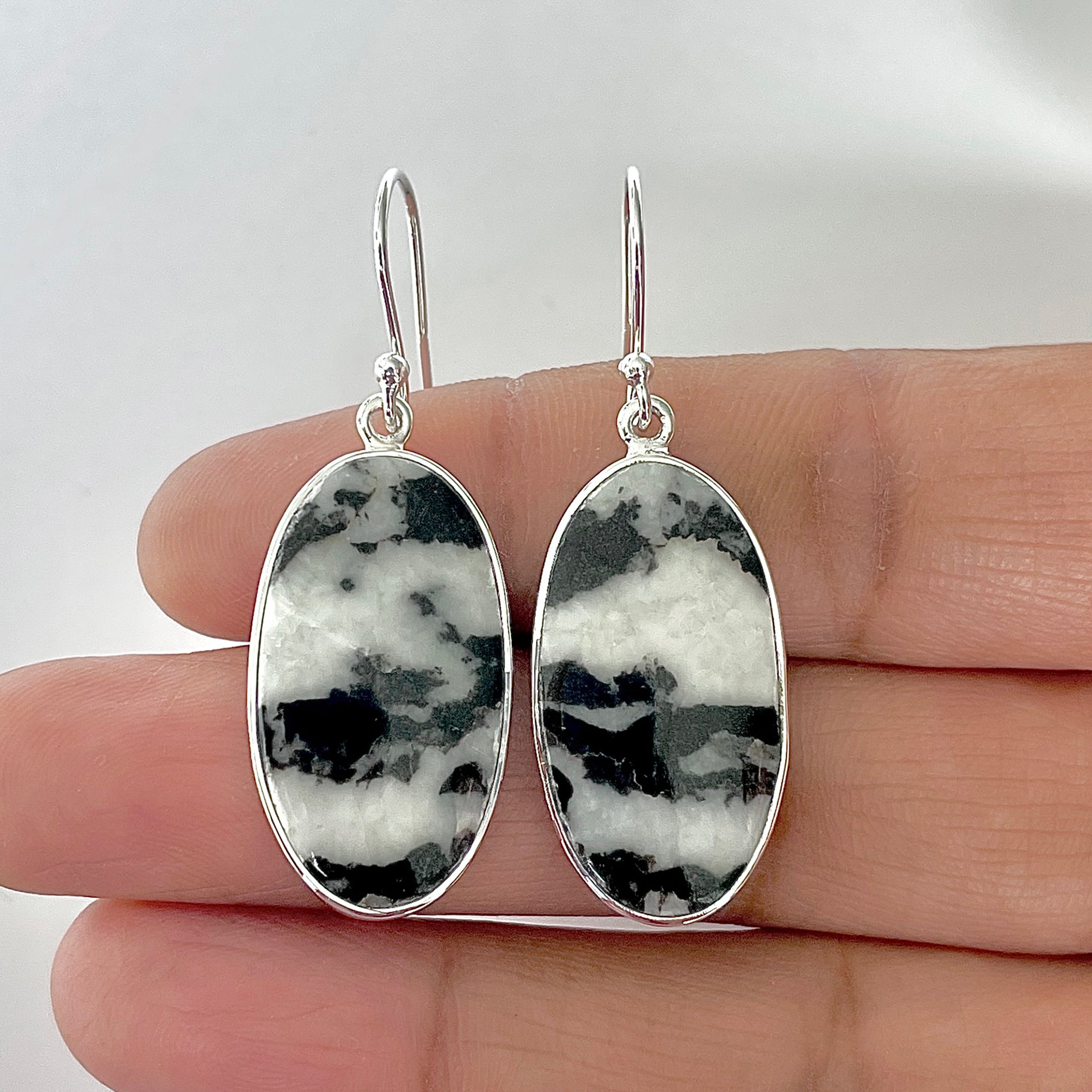 Zebra Skin Jasper Earring-(ZSJ-3-19)
