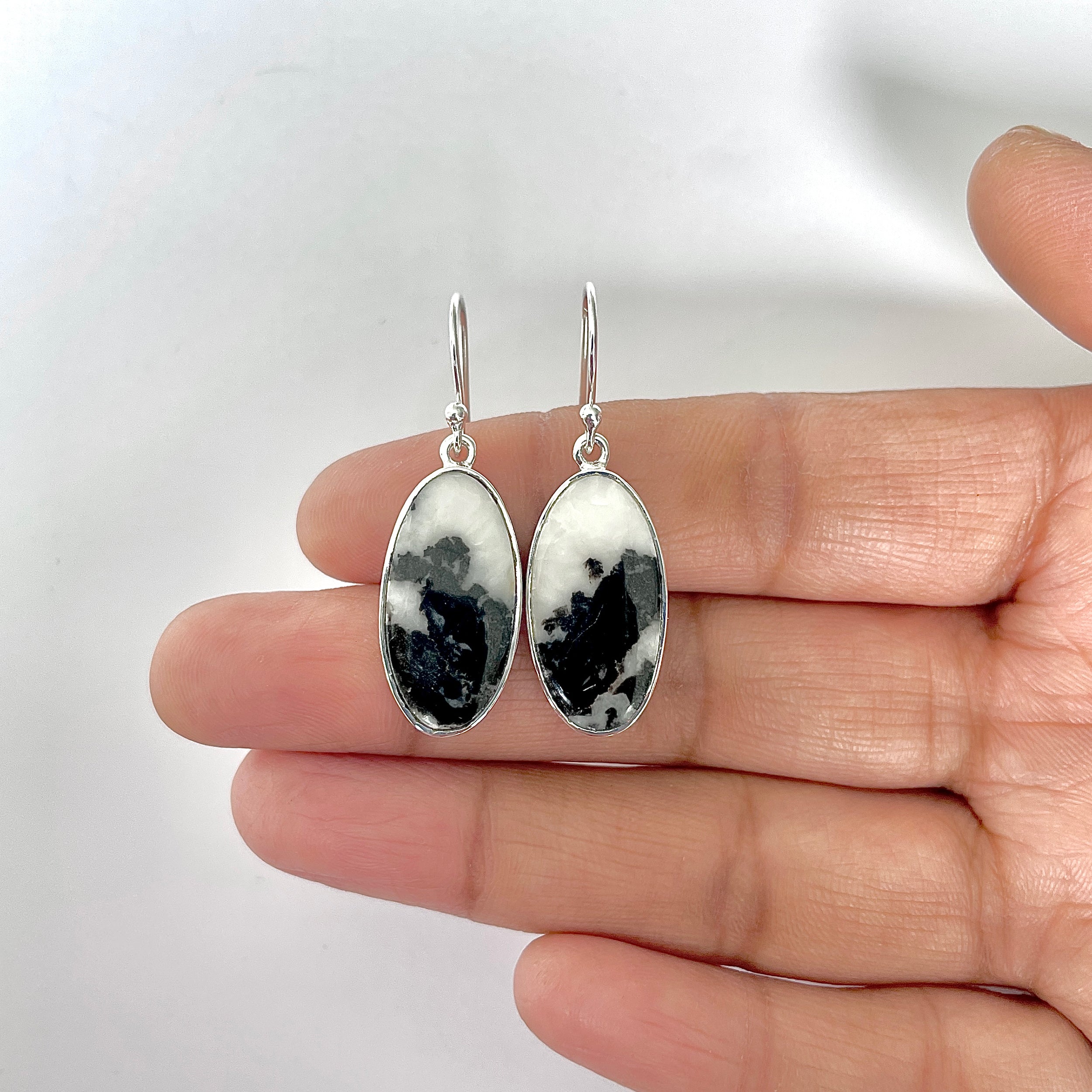 Zebra Skin Jasper Earring-(ZSJ-3-2)