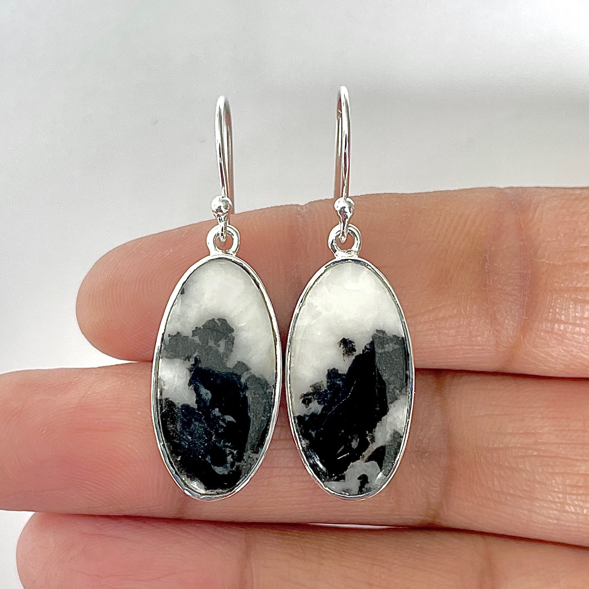 Zebra Skin Jasper Earring-(ZSJ-3-2)