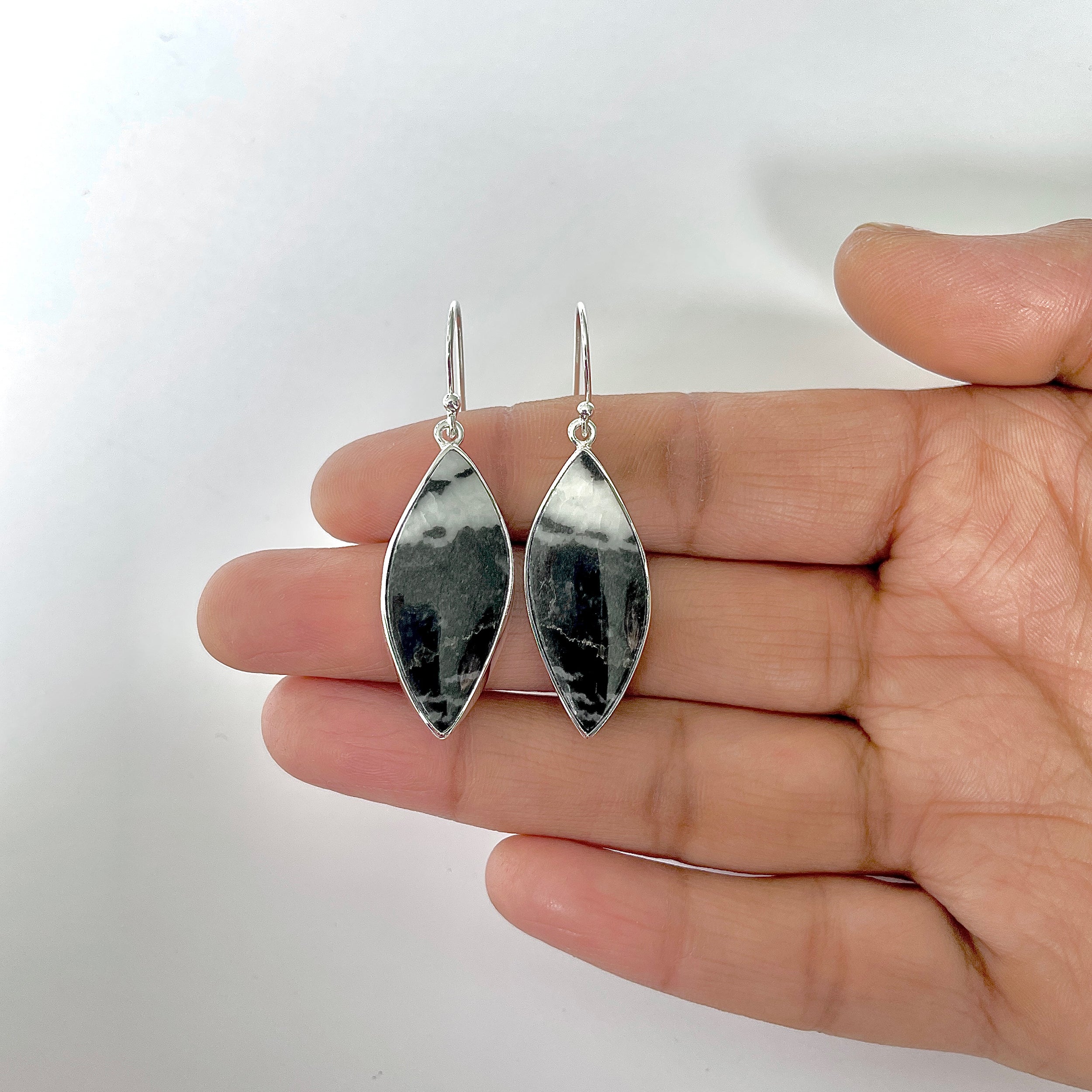 Zebra Skin Jasper Earring-(ZSJ-3-21)