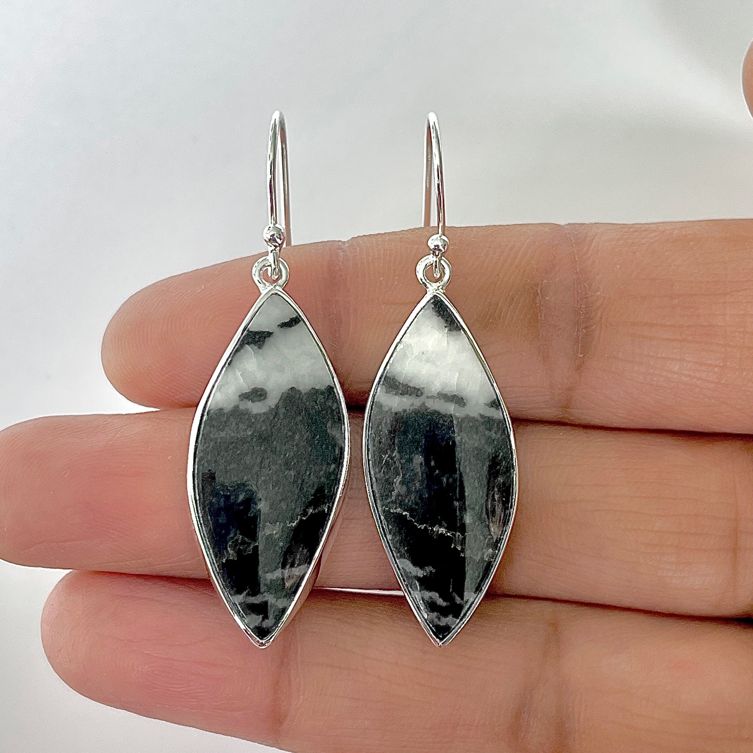 Zebra Skin Jasper Earring-(ZSJ-3-21)