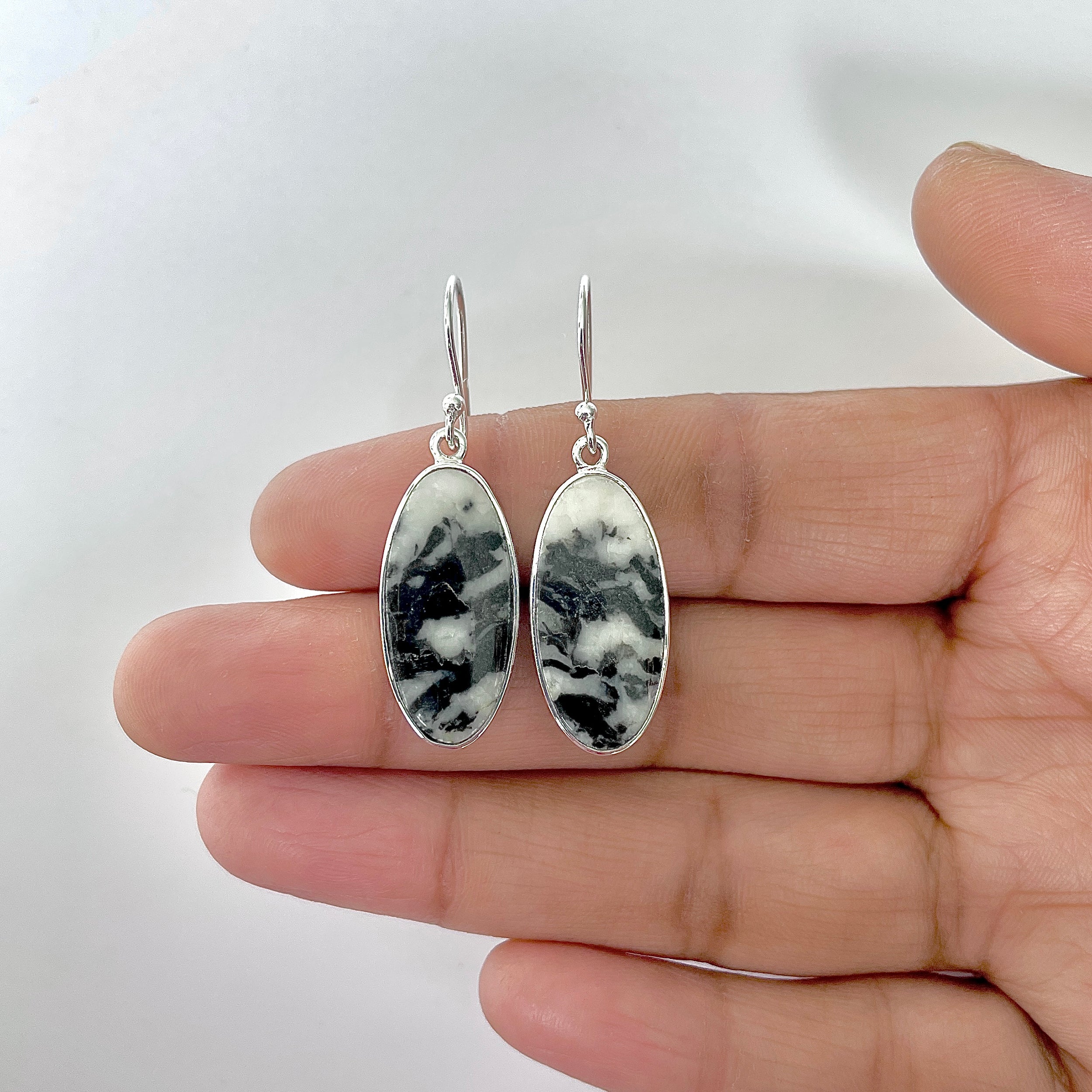Zebra Skin Jasper Earring-(ZSJ-3-23)