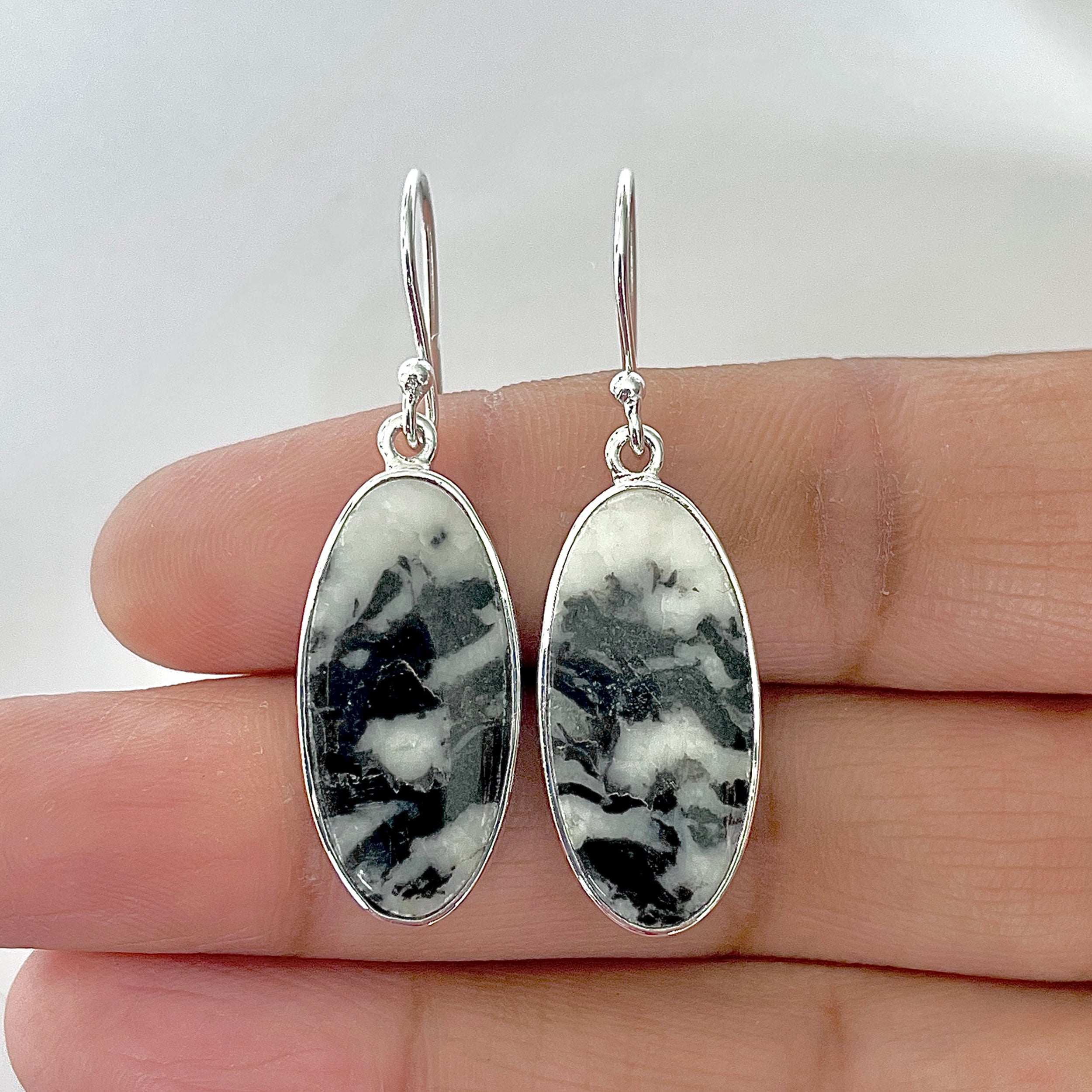 Zebra Skin Jasper Earring-(ZSJ-3-23)
