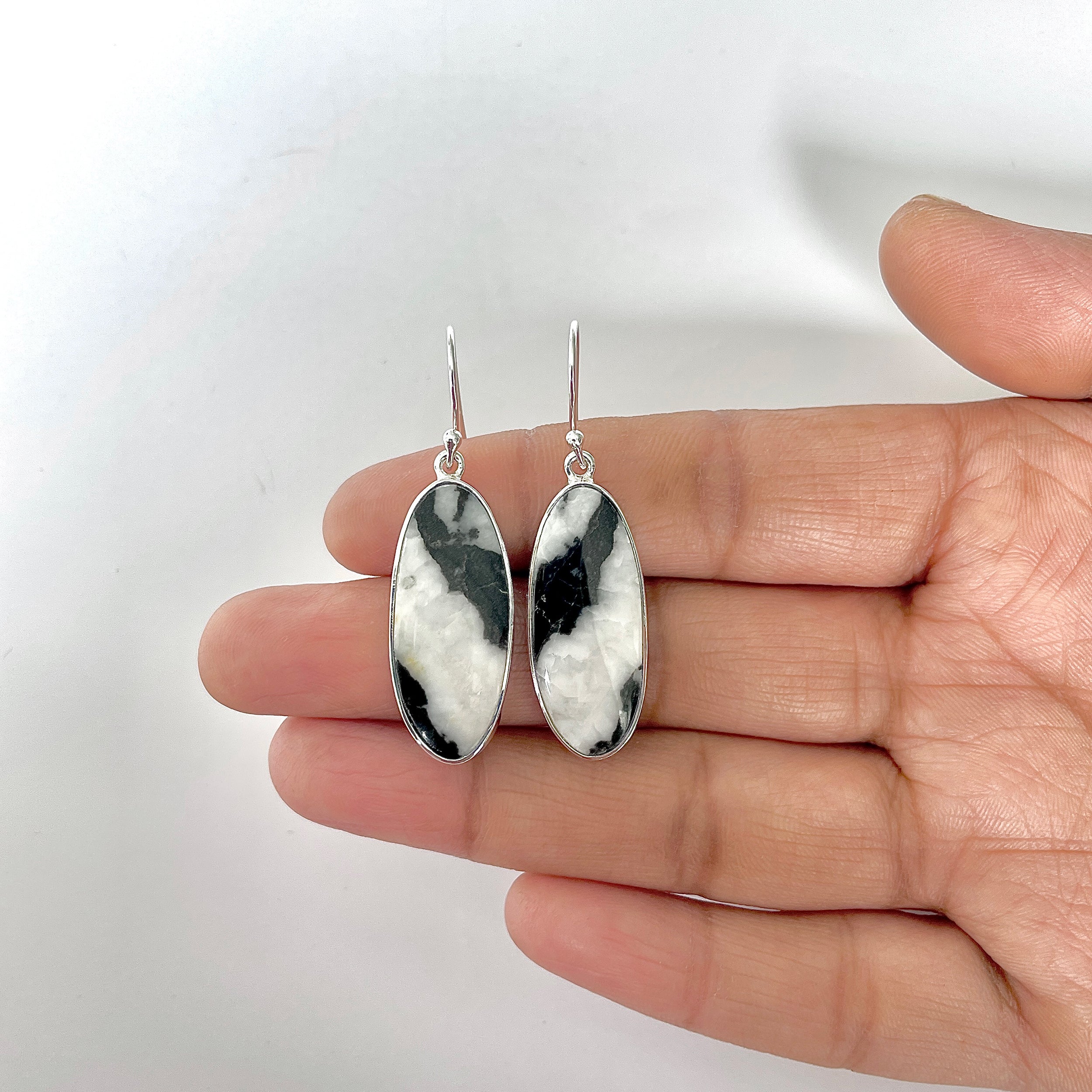 Zebra Skin Jasper Earring-(ZSJ-3-3)