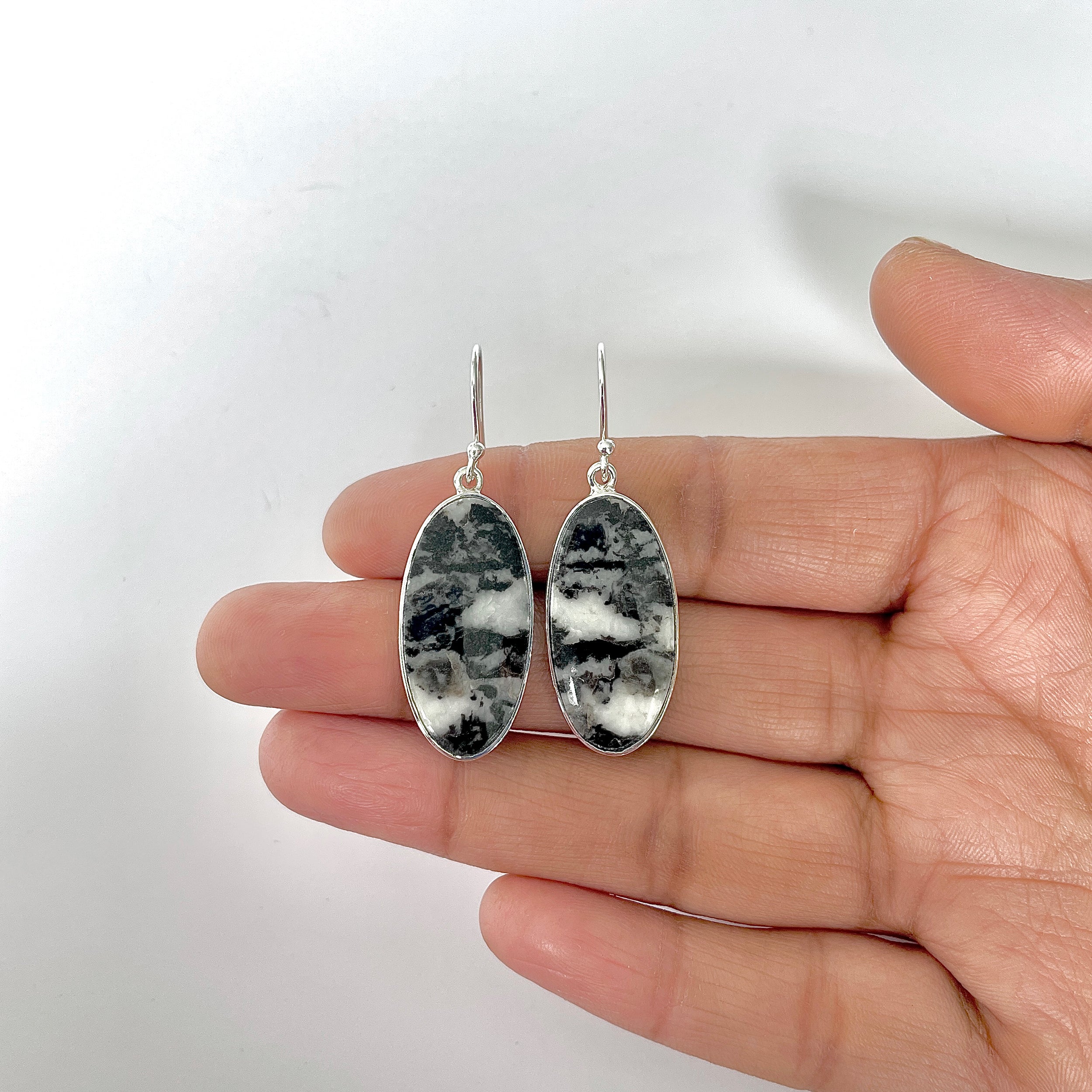 Zebra Skin Jasper Earring-(ZSJ-3-4)