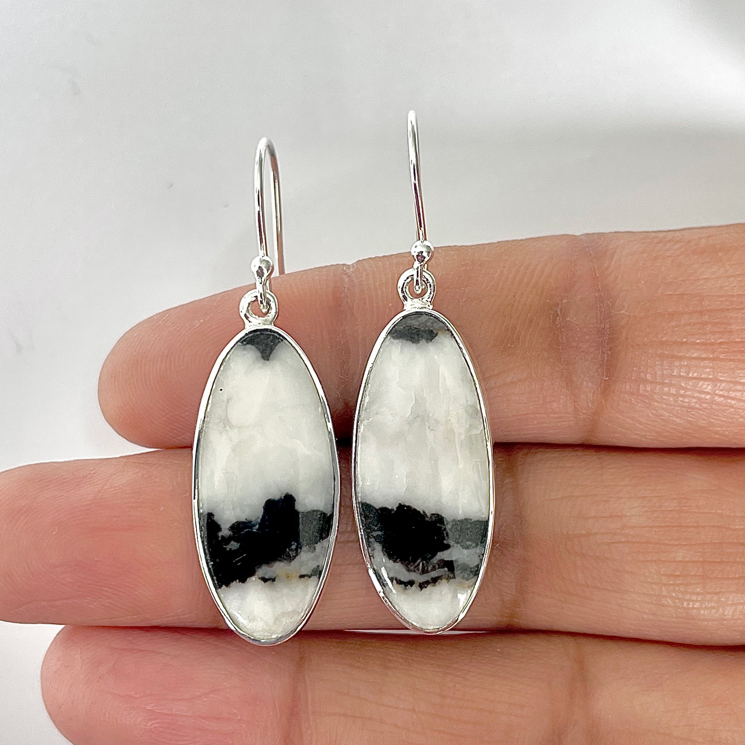 Zebra Skin Jasper Earring-(ZSJ-3-5)