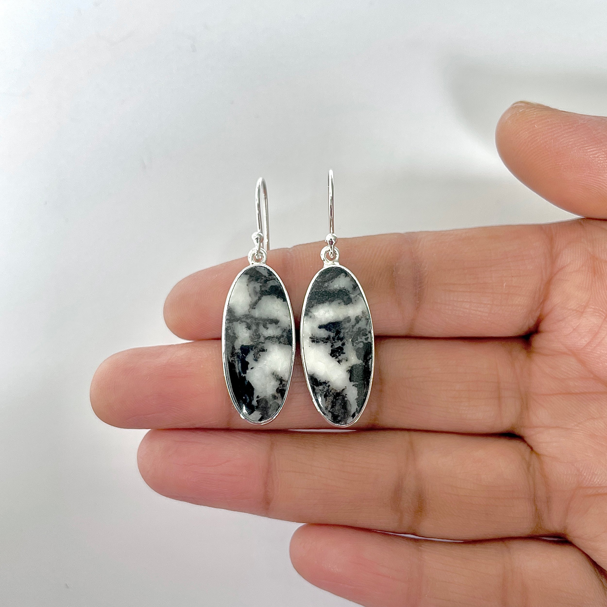 Zebra Skin Jasper Earring-(ZSJ-3-6)
