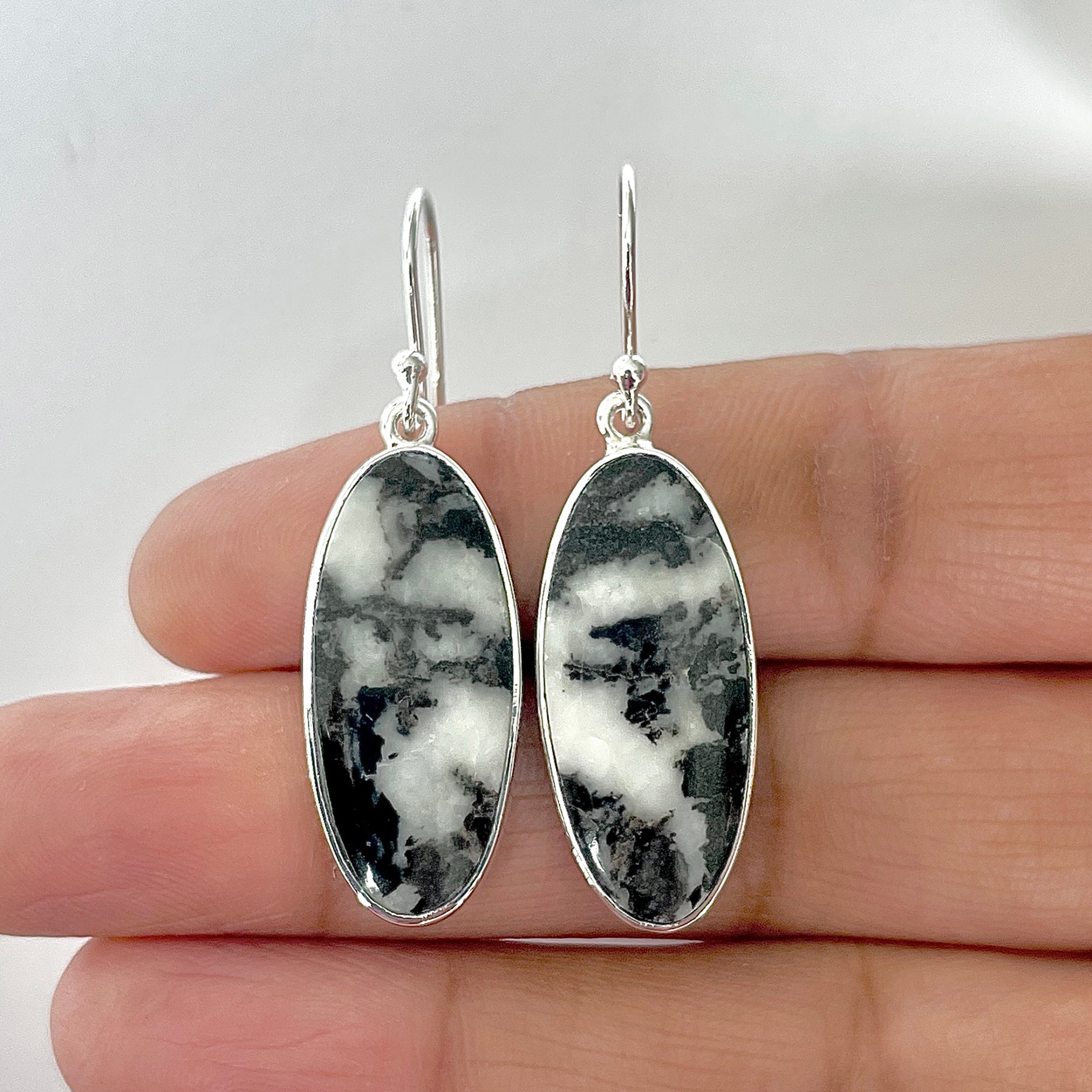 Zebra Skin Jasper Earring-(ZSJ-3-6)
