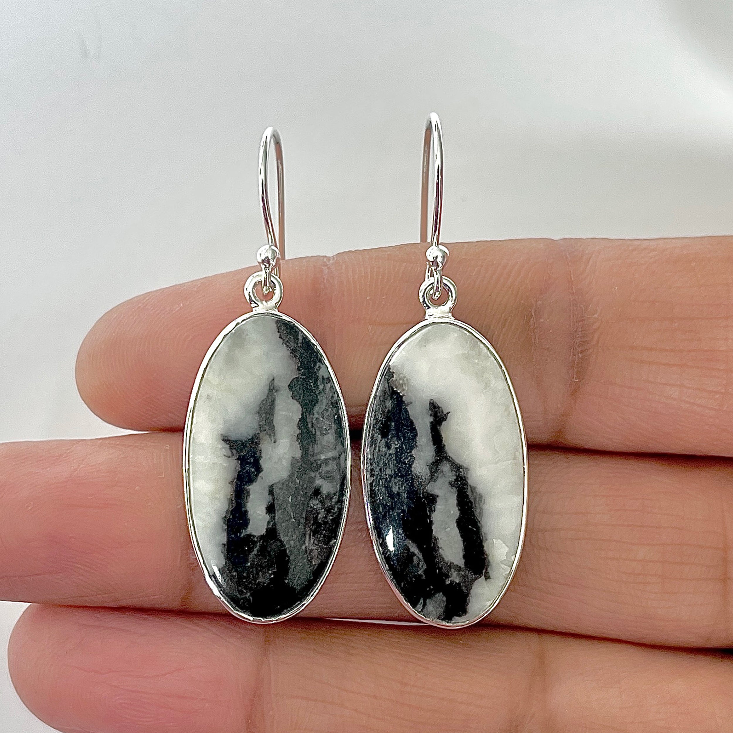 Zebra Skin Jasper Earring-(ZSJ-3-7)