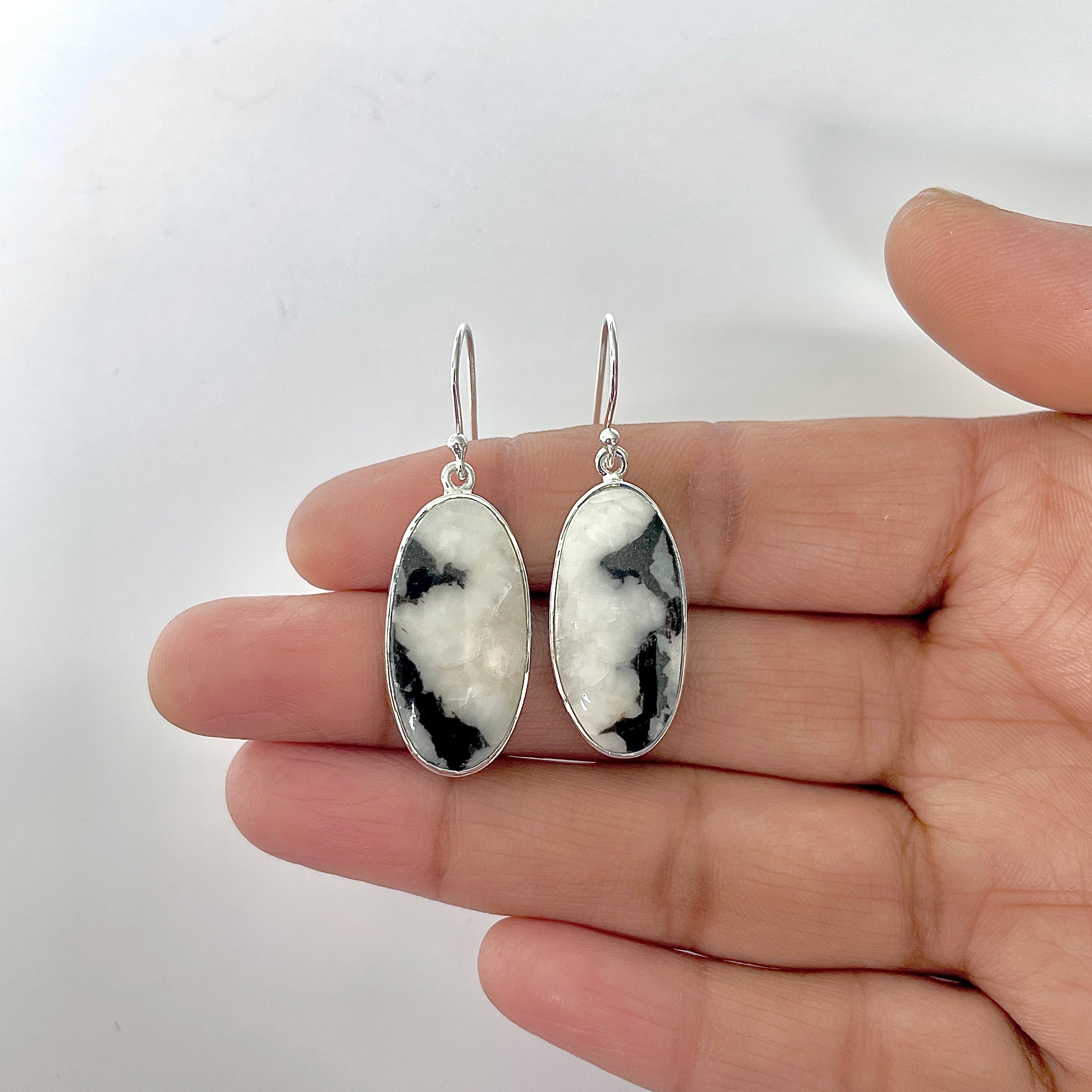 Zebra Skin Jasper Earring-(ZSJ-3-8)