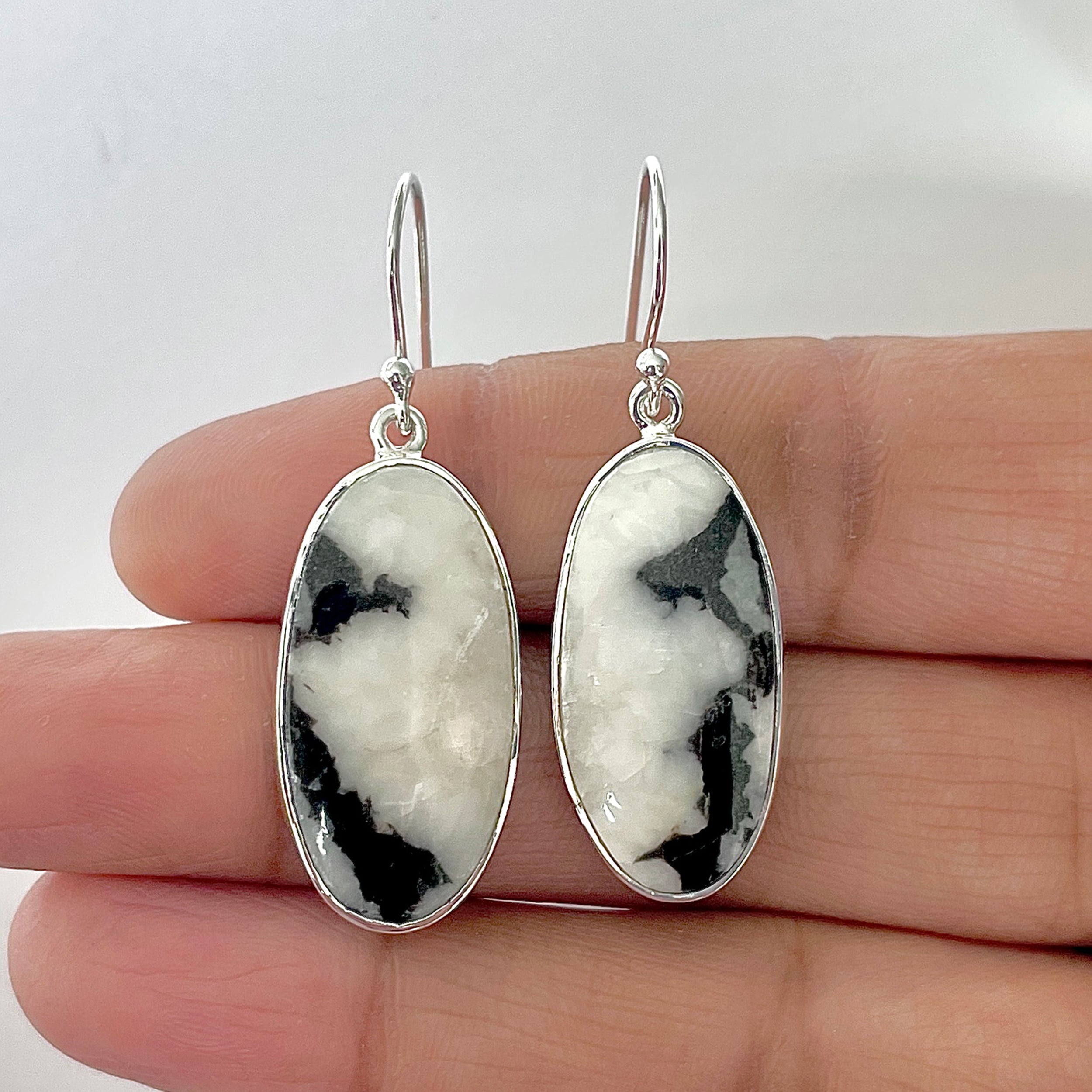 Zebra Skin Jasper Earring-(ZSJ-3-8)