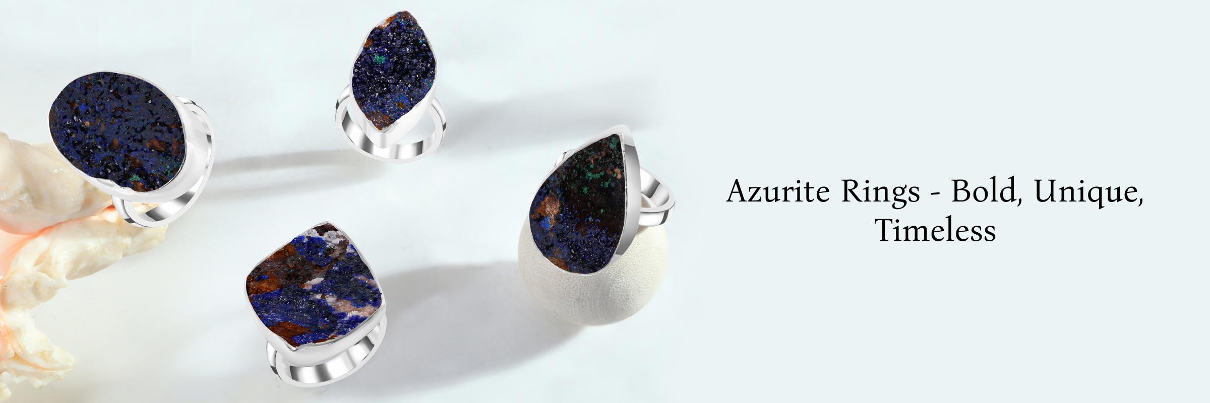 The Magic of Multi-Stone Azurite Rings - A Style Guide