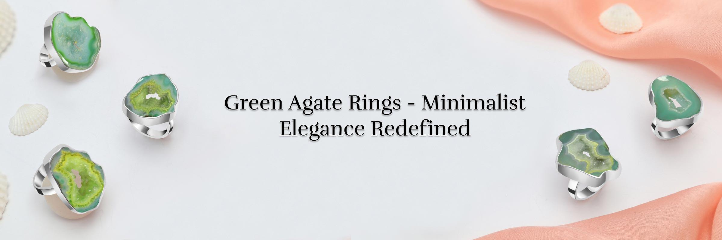 The Most Stylish Green Agate Rings for Modern Minimalist Looks