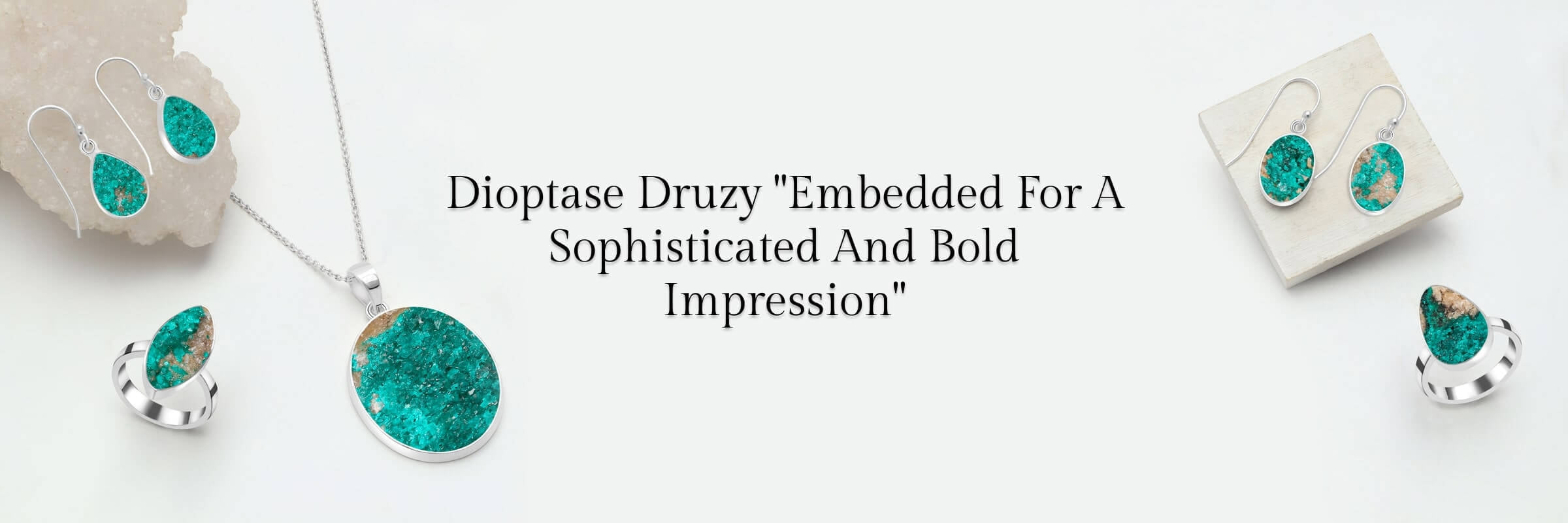 Radiant Verde: Dioptase Druzy Jewelry for Captivating Beauty
