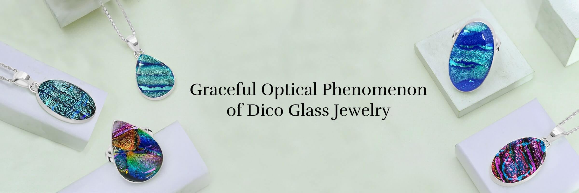 Iridescent Illusions: Dico Glass Jewelry for Captivating Elegance