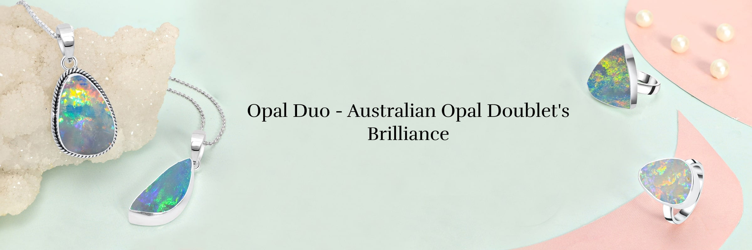 Opal's Twin Delight: Australian Opal Doublet Dazzling Duo