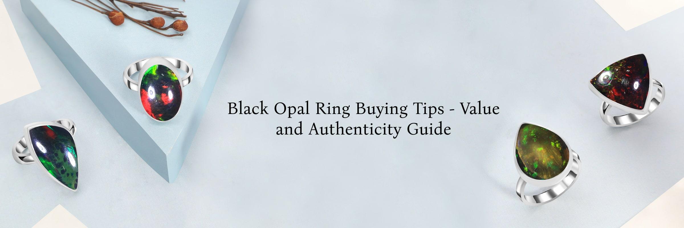 Black Opal Ring Buying Guide - Value Factors, Color Play & Authentication Tips