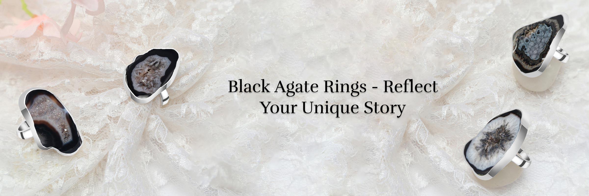 Black Agate Ring: Unlock The Timeless Sparkle That Reflects Your Unique Journey
