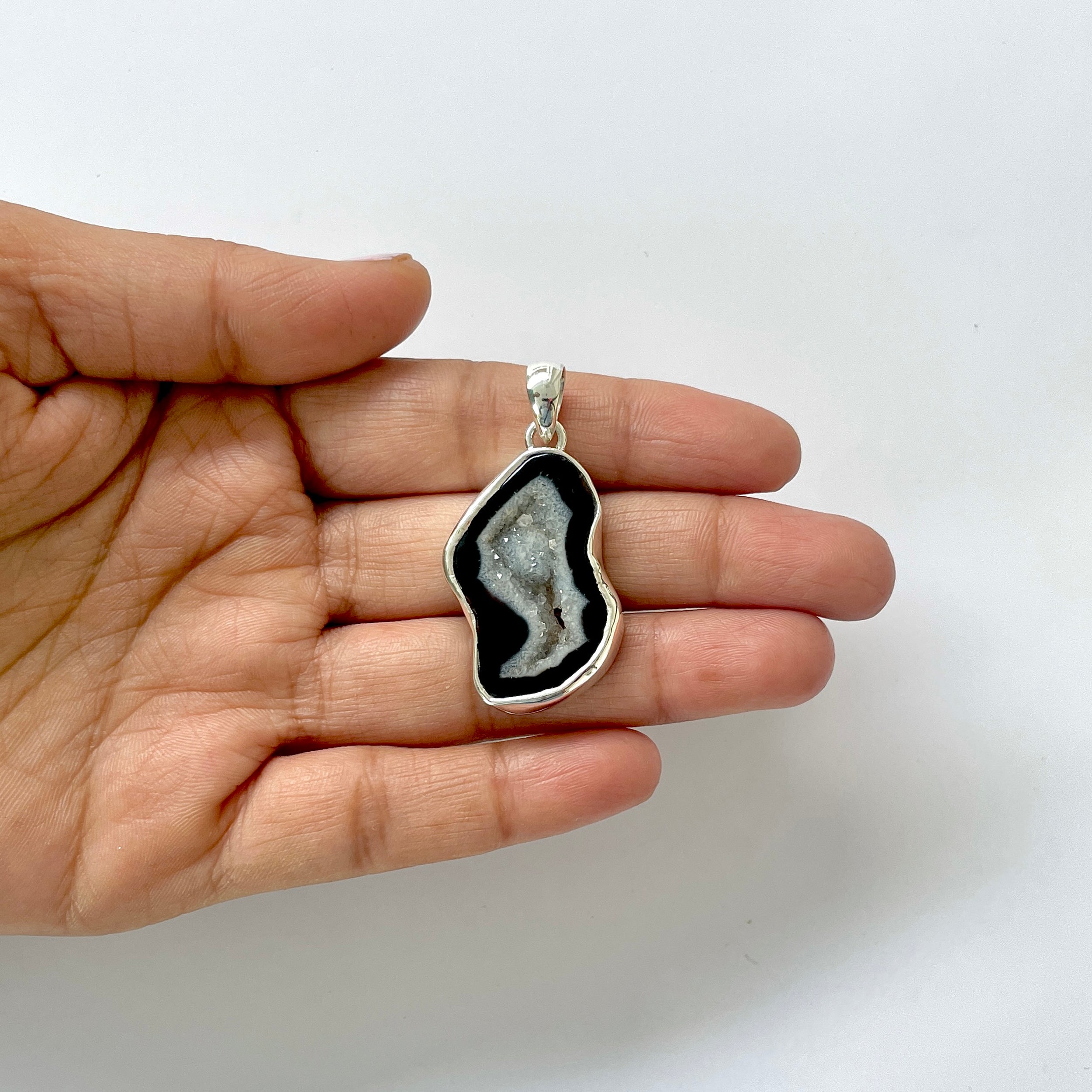 Agate Black Pendant-(ABL-1-5)