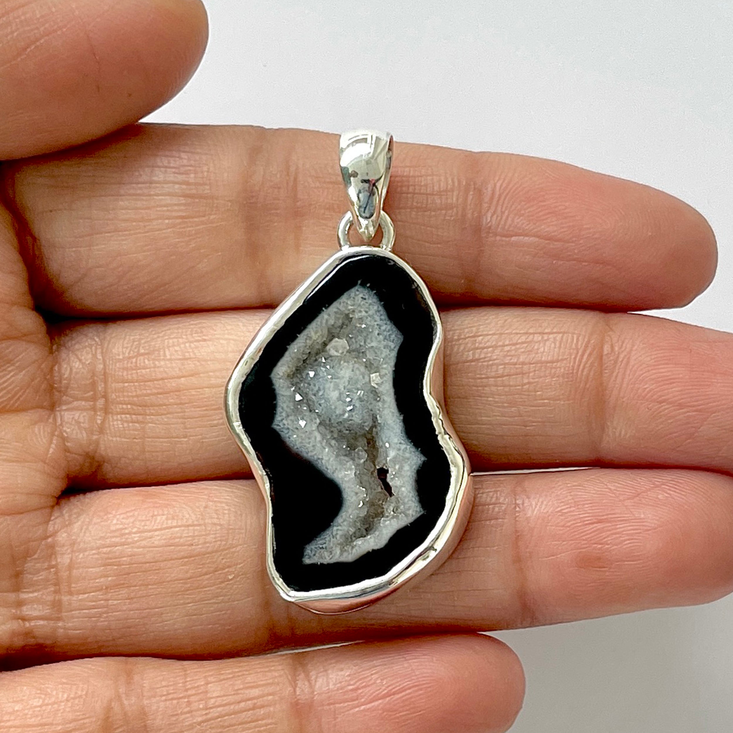 Agate Black Pendant-(ABL-1-5)