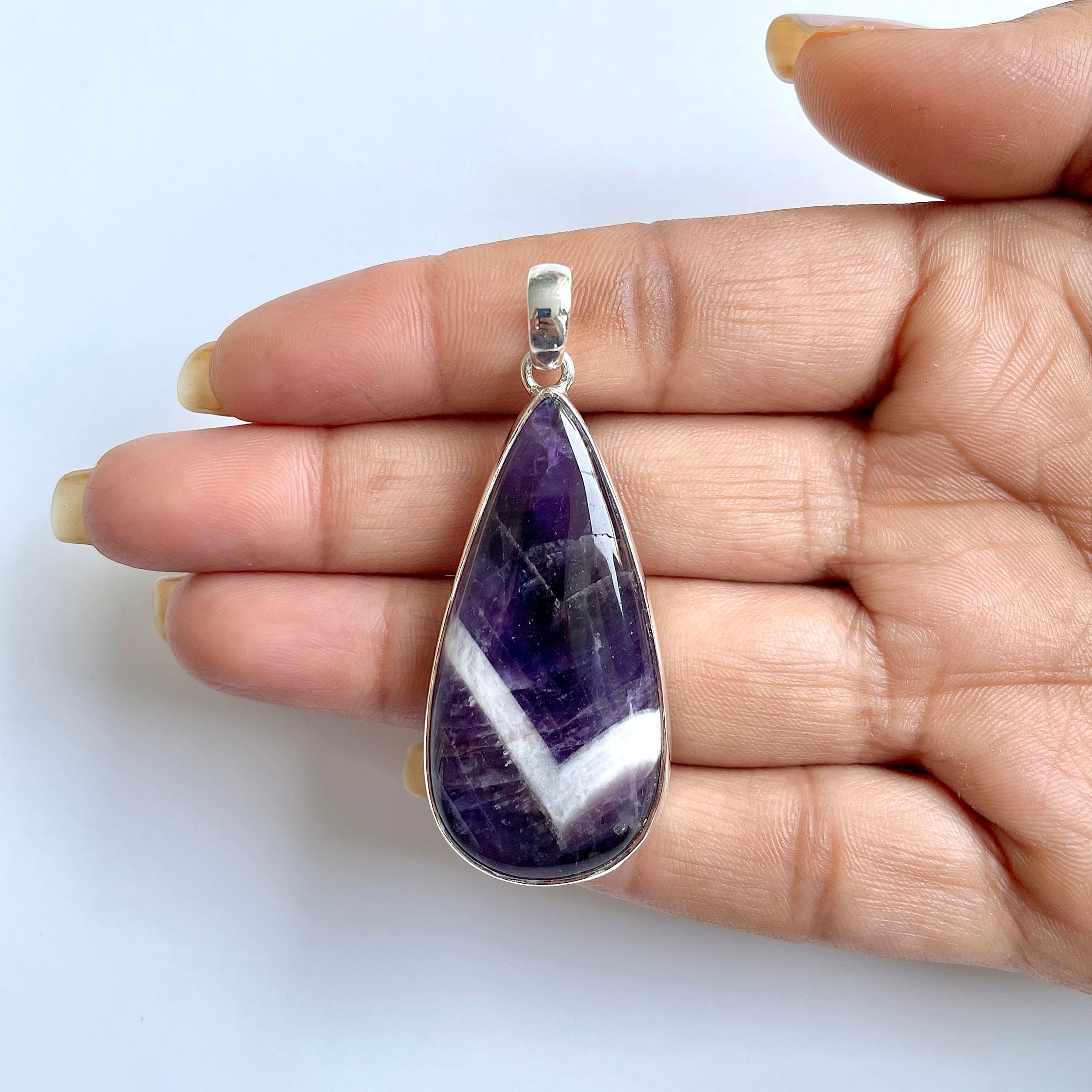 Amethyst Lace Agate Pendant-(ALA-1-10)
