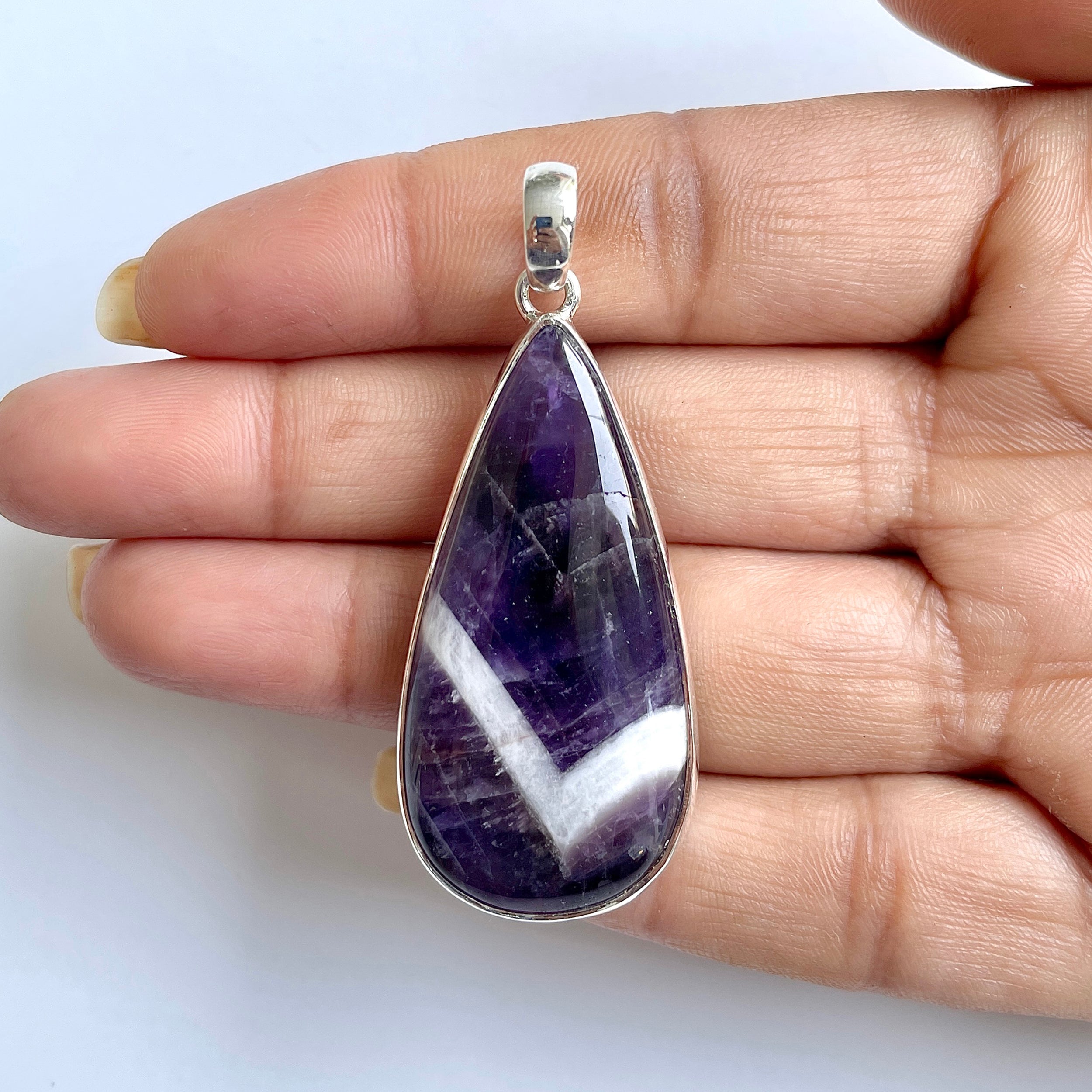Amethyst Lace Agate Pendant-(ALA-1-10)