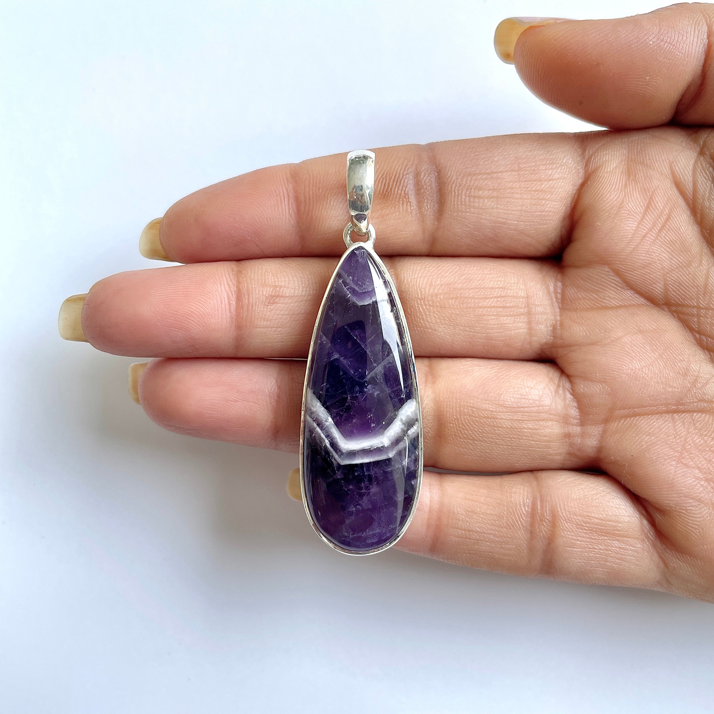 Amethyst Lace Agate Pendant-(ALA-1-11)