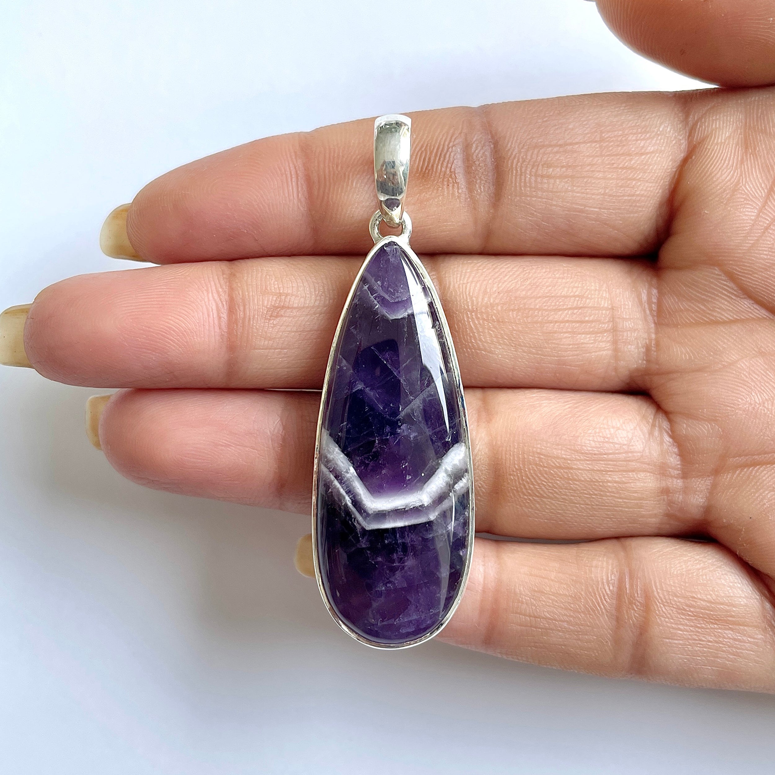 Amethyst Lace Agate Pendant-(ALA-1-11)