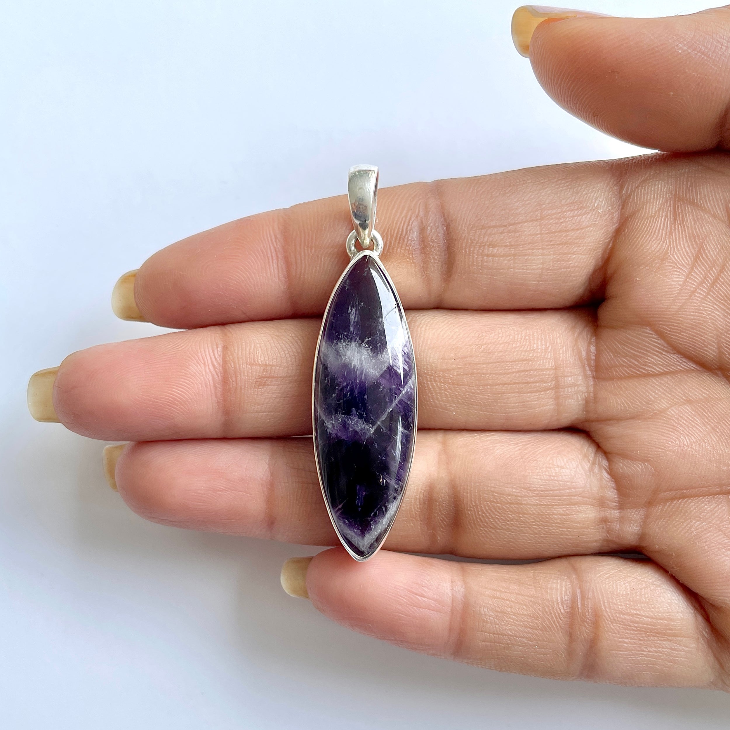 Amethyst Lace Agate Pendant-(ALA-1-12)