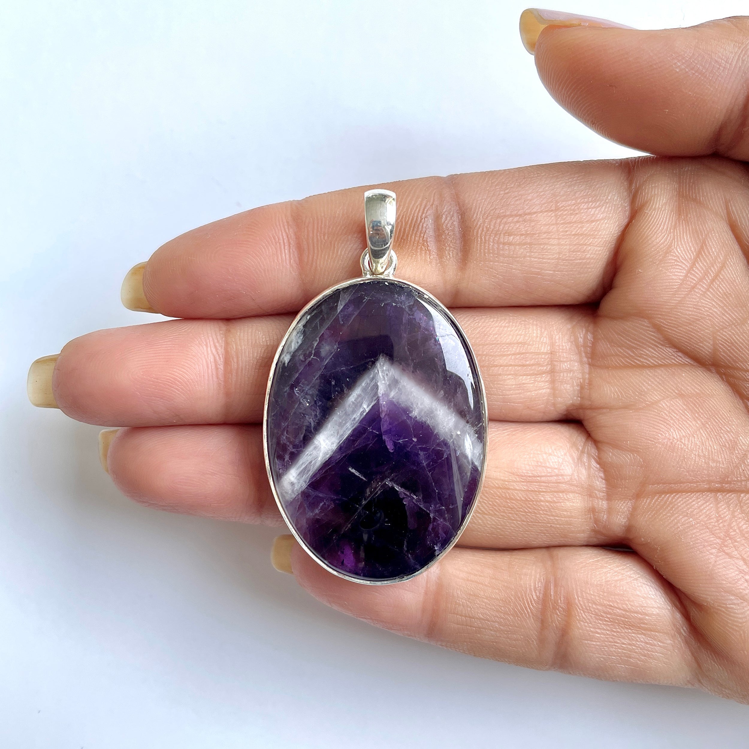 Amethyst Lace Agate Pendant-(ALA-1-13)