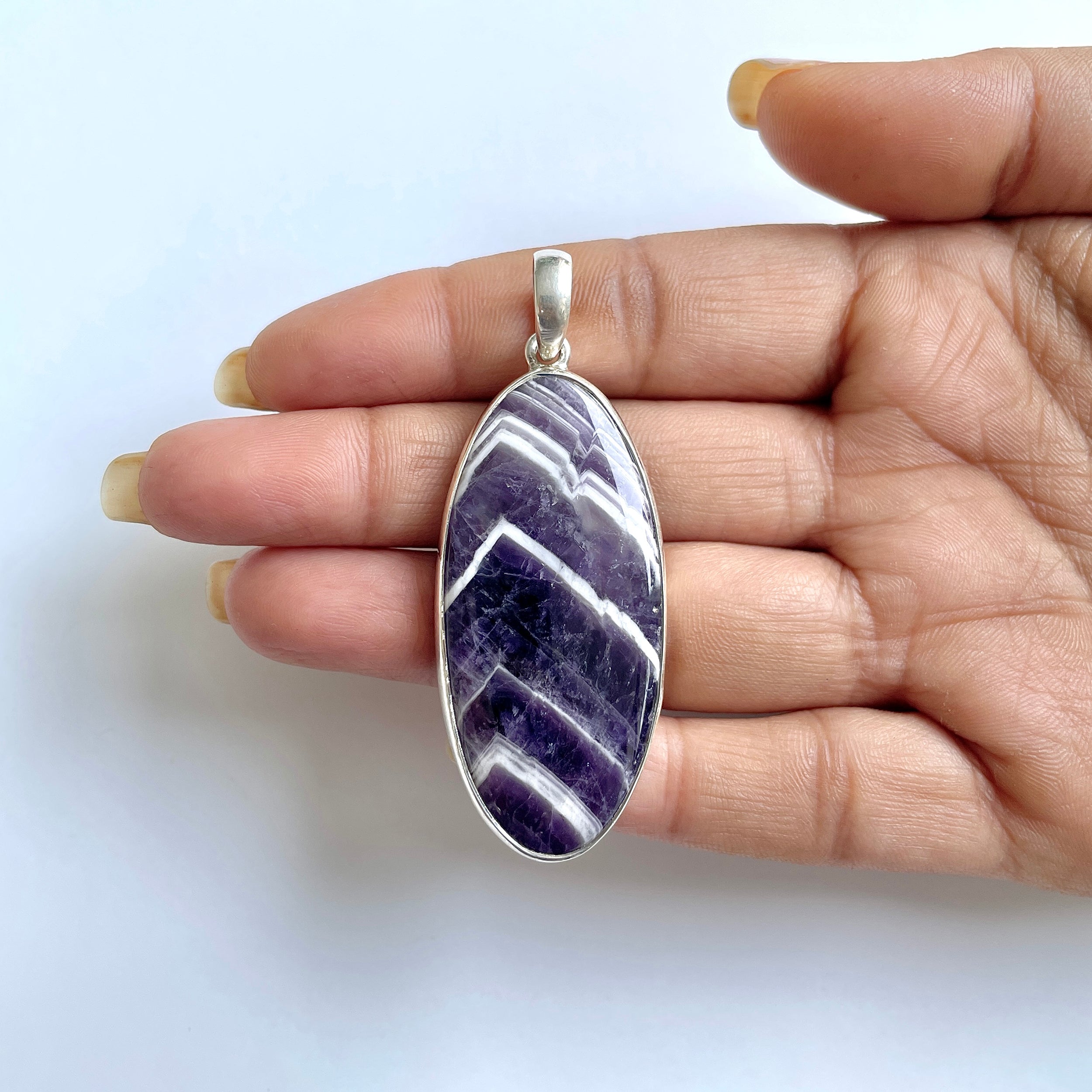 Amethyst Lace Agate Pendant-(ALA-1-15)