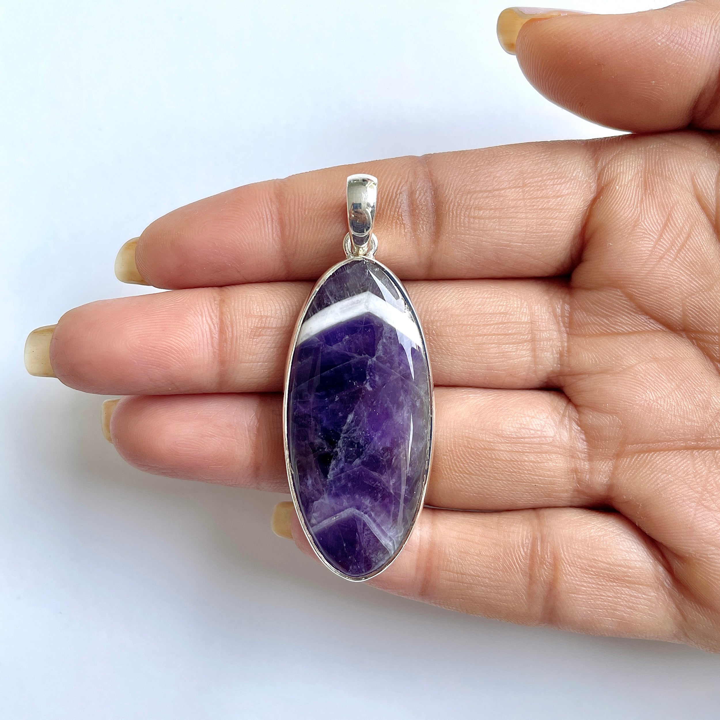 Amethyst Lace Agate Pendant-(ALA-1-16)