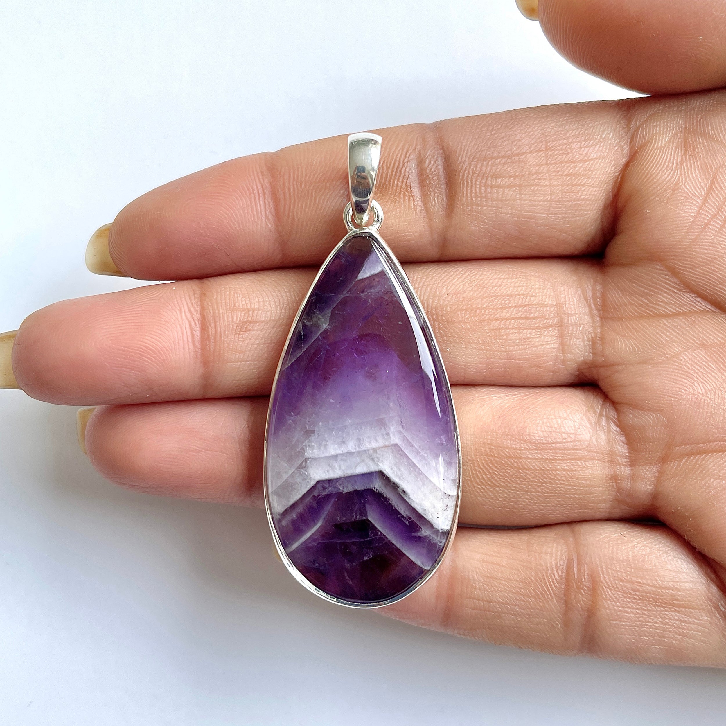 Amethyst Lace Agate Pendant-(ALA-1-17)