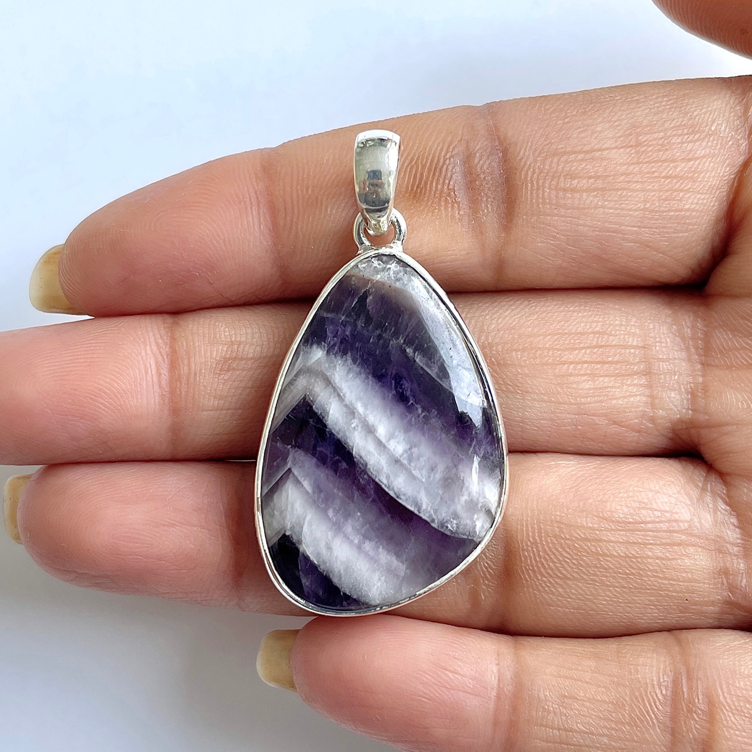Amethyst Lace Agate Pendant-(ALA-1-20)