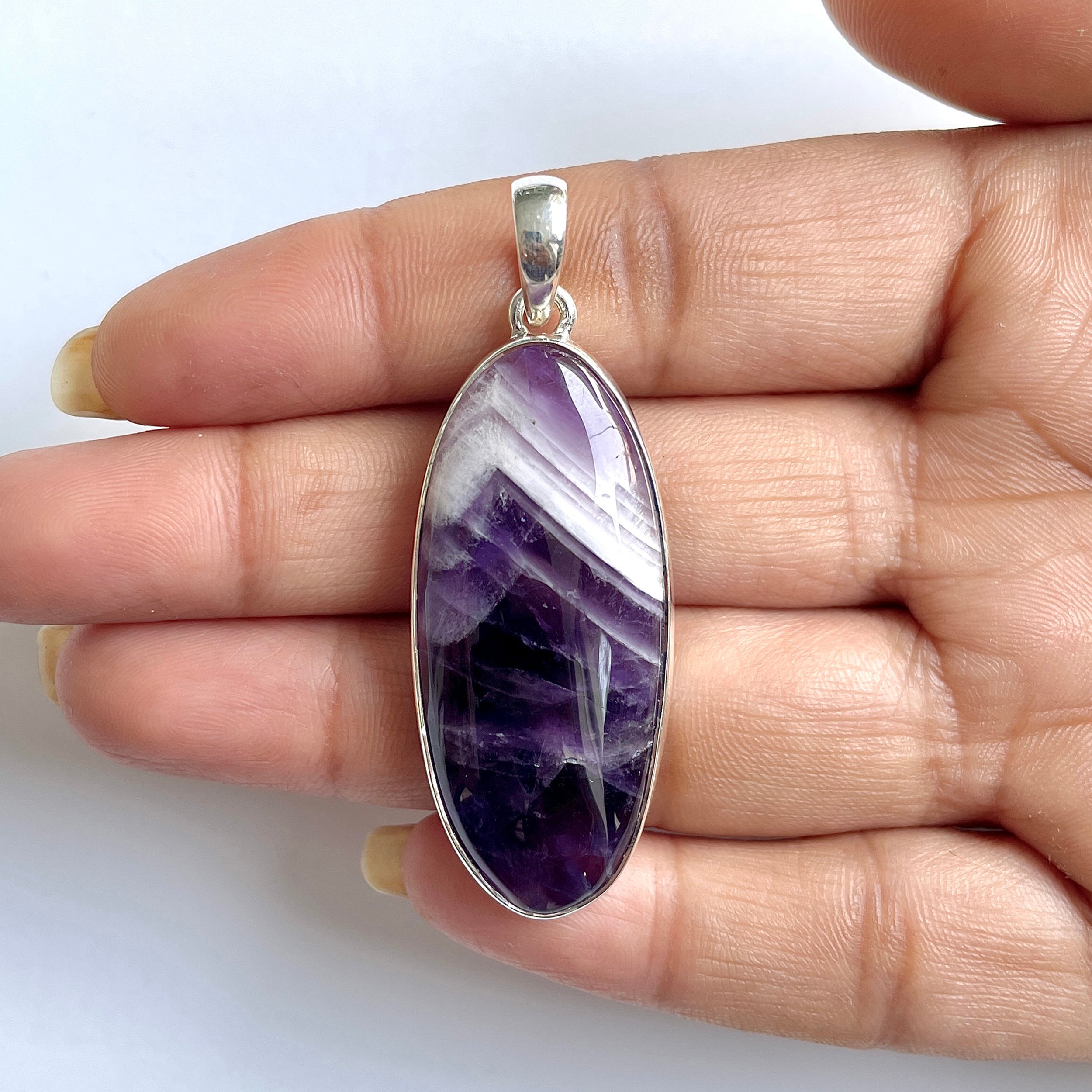 Amethyst Lace Agate Pendant-(ALA-1-24)