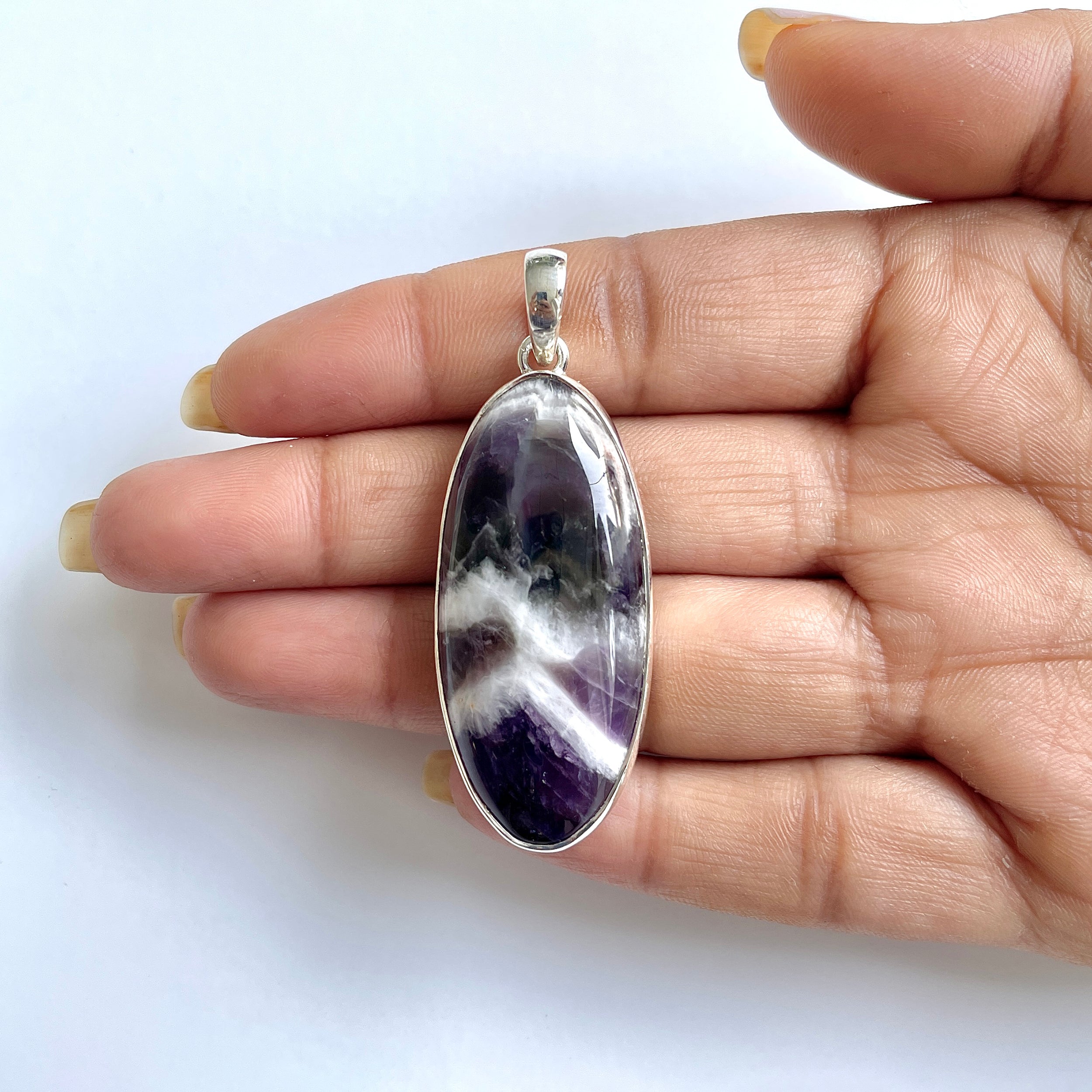 Amethyst Lace Agate Pendant-(ALA-1-25)